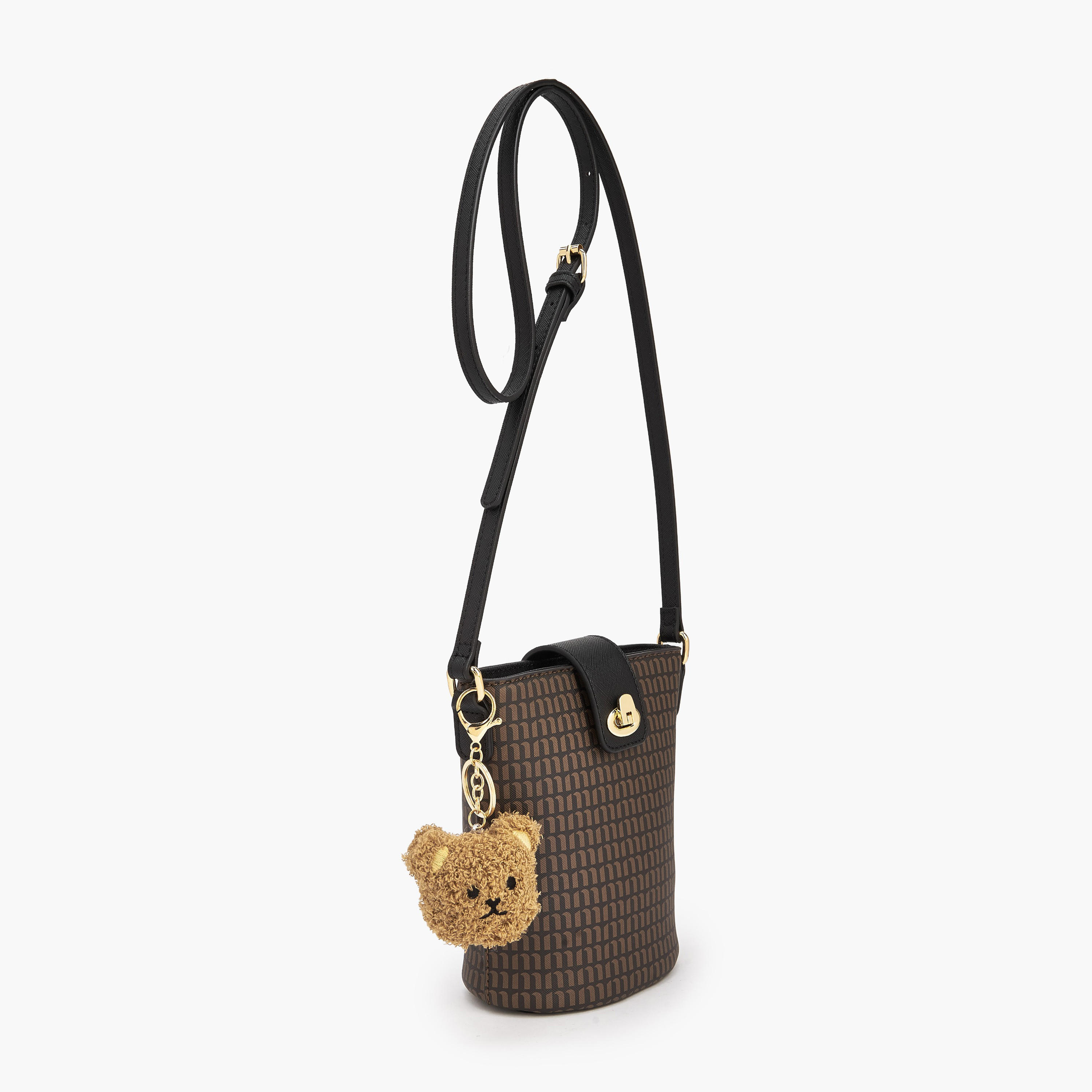 Missy Monogram Print Crossbody Bag with Flap Closure-women-bagsandwallets-handbags-image-3