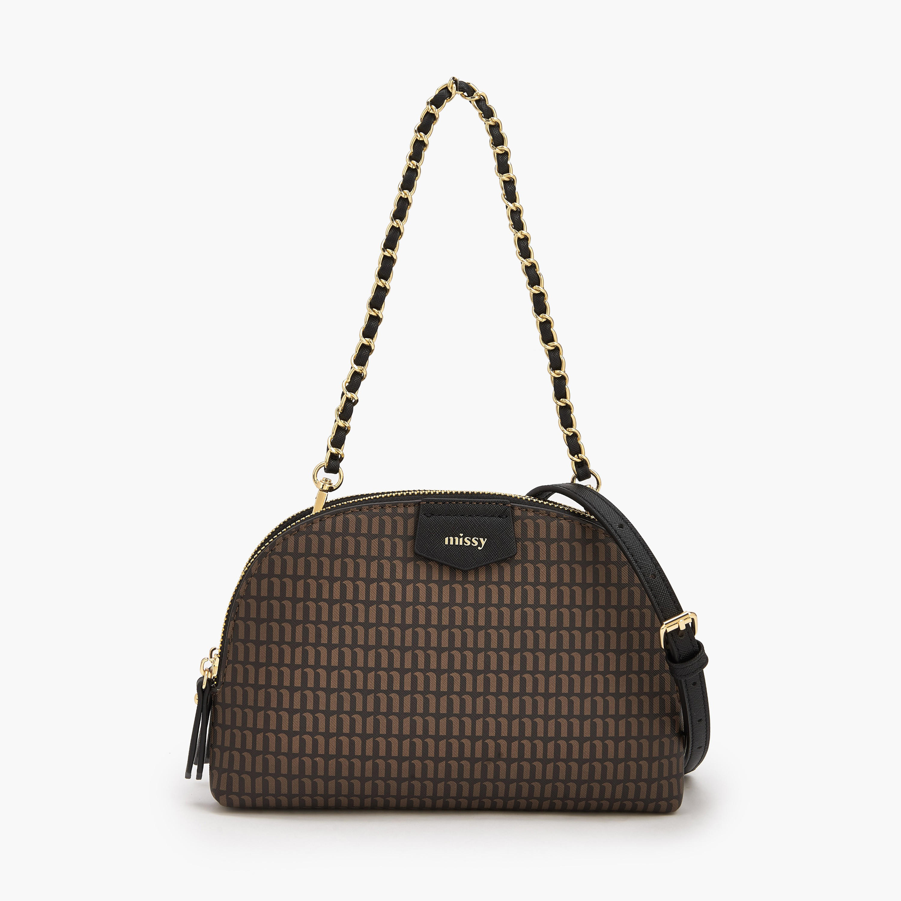 Missy Monogram Print Crossbody Bag with Detachable Strap-women-bagsandwallets-handbags-image-1