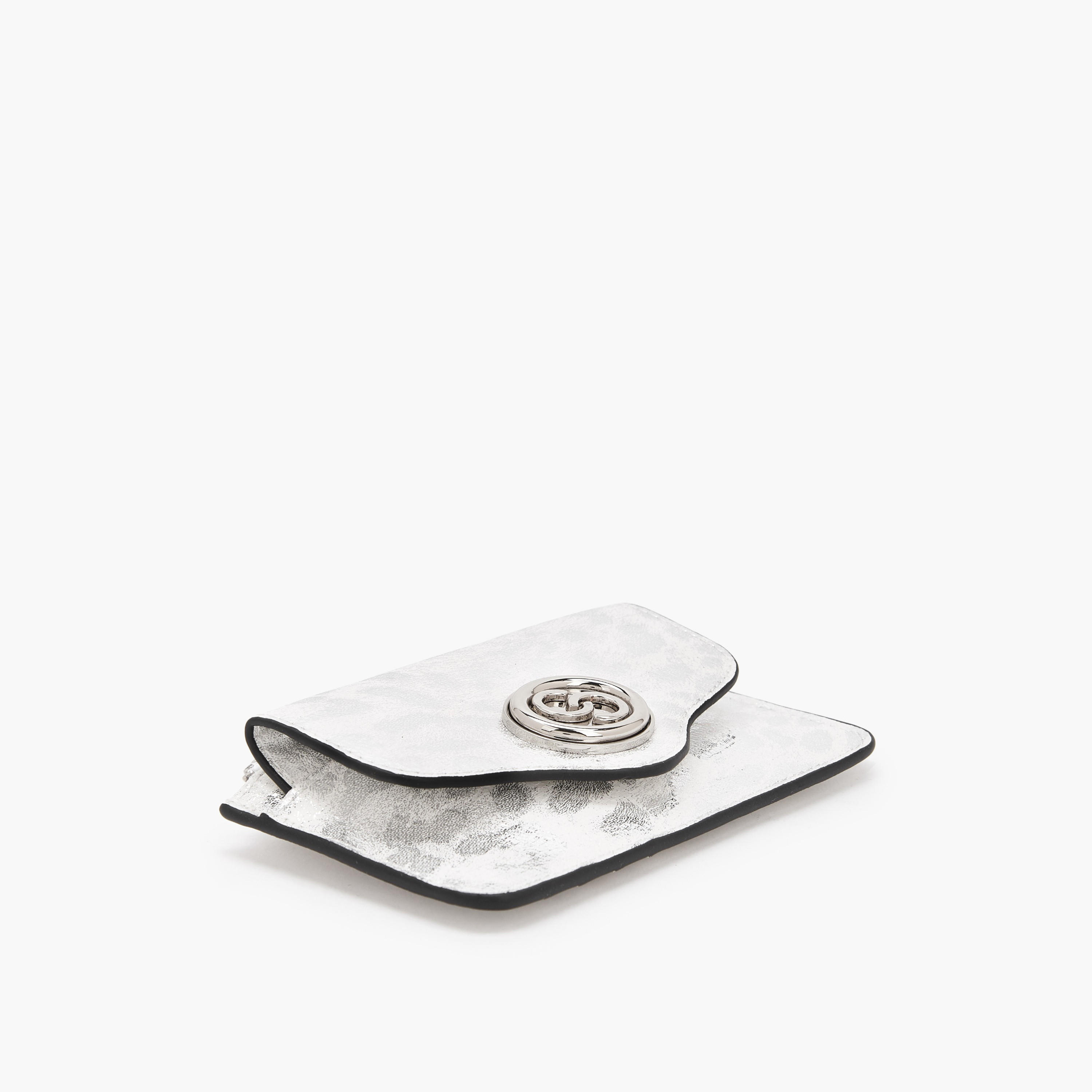 Celeste Metallic Print Card Holder with Zip Closure-women-bagsandwallets-wallets-image-5