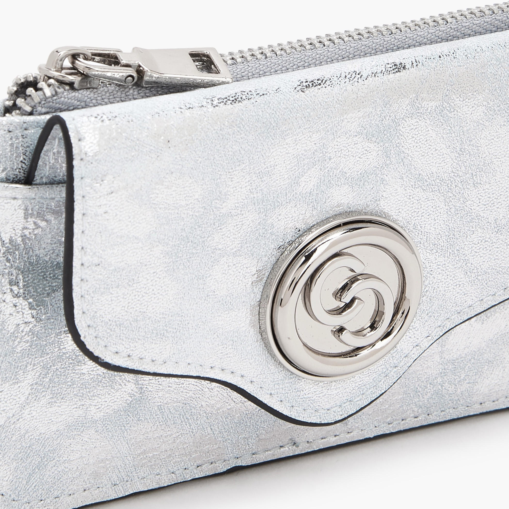 Celeste Metallic Print Card Holder with Zip Closure-women-bagsandwallets-wallets-image-3