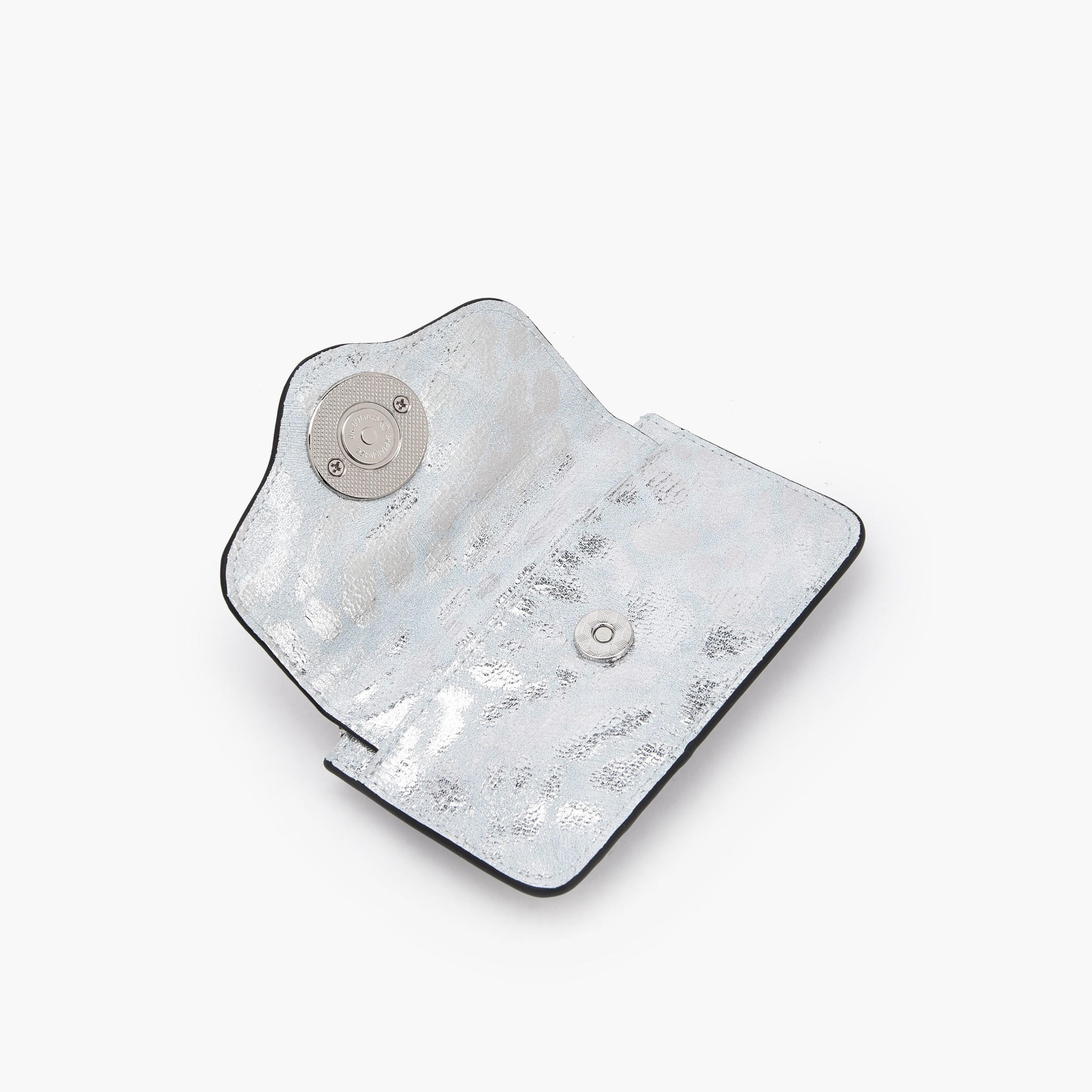 Celeste Metallic Print Card Holder with Zip Closure-women-bagsandwallets-wallets-image-6