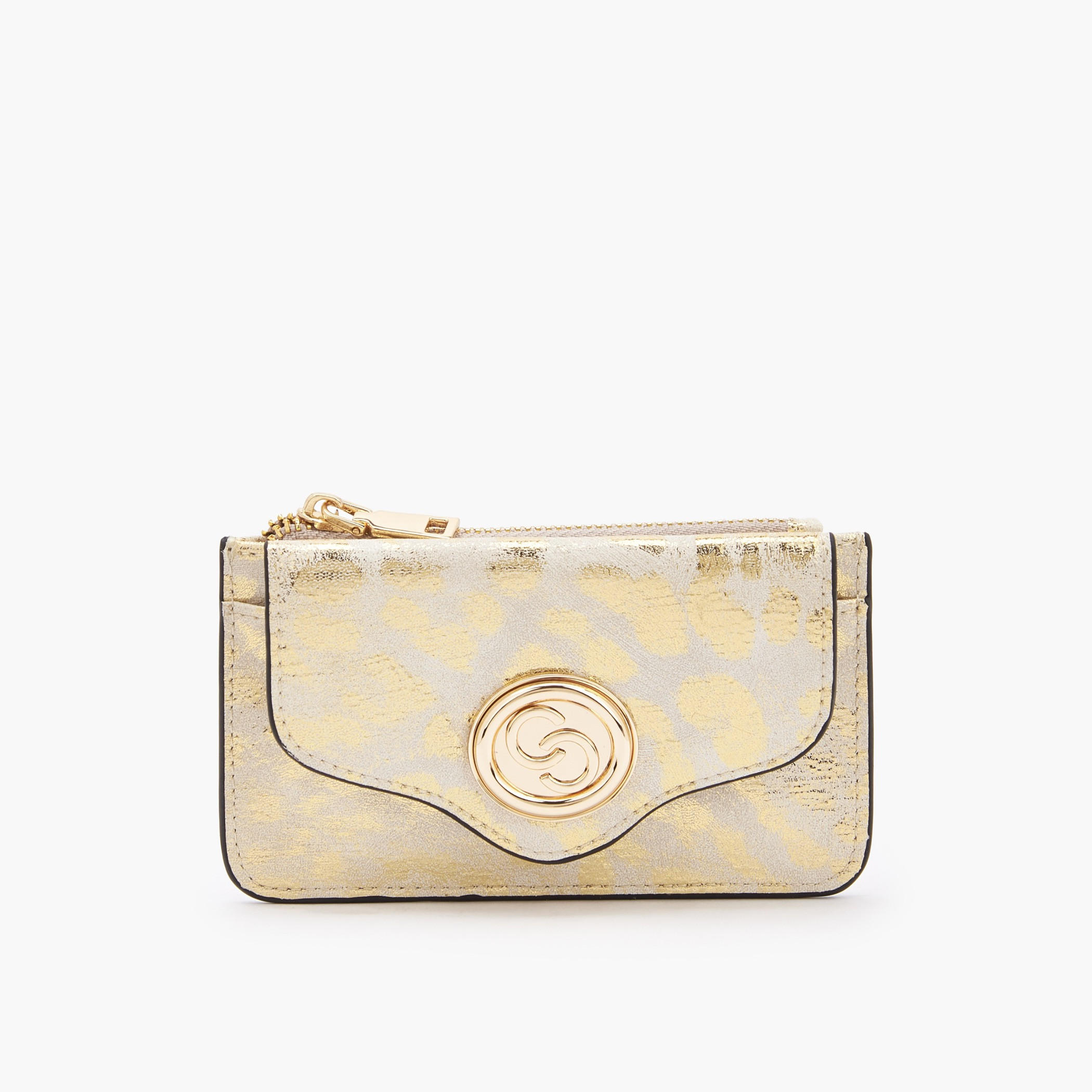 حافظة بطاقات ميتاليك بسحّاب إغلاق من سيليست-women-bagsandwallets-wallets-image-7
