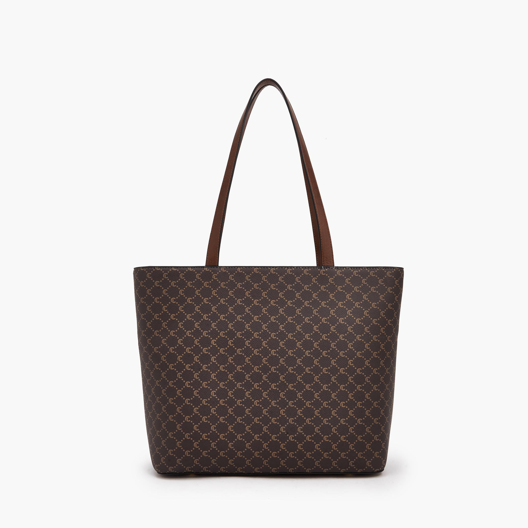 شنطة توتي بمقابض مزدوجة وطبعات مونوجرام من لو كونفورت-women-bagsandwallets-handbags-image-4