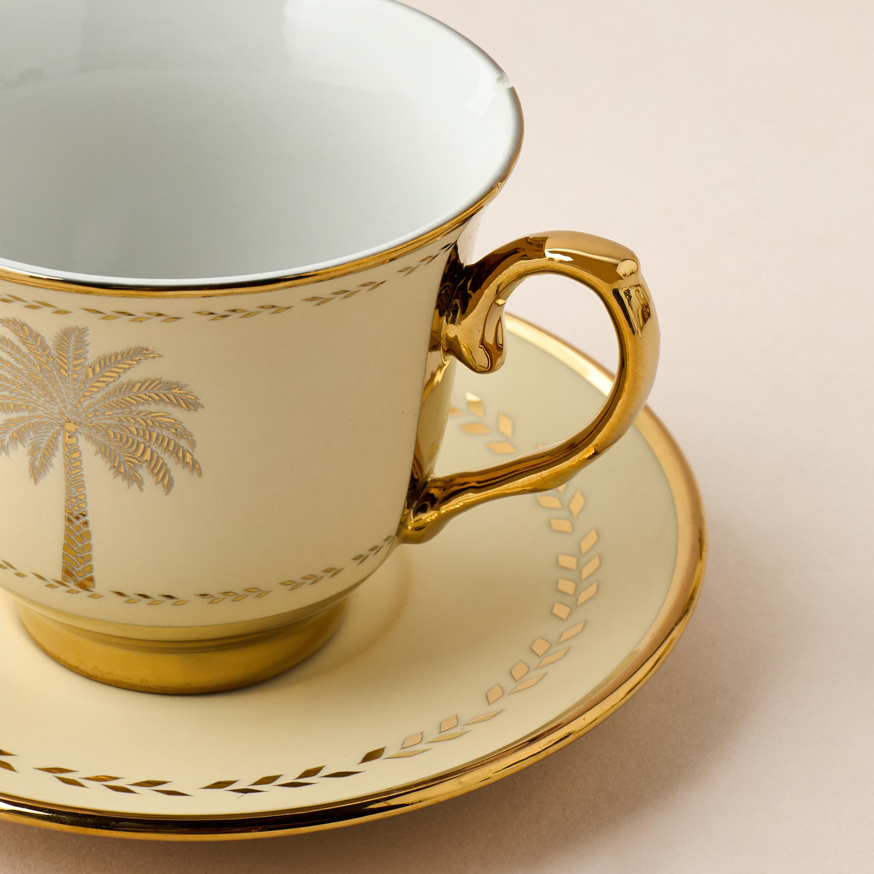 Palm Tree Print 13-Piece Porcelain Cup and Saucer Set with Teapot-household-dining-teaandcoffee-teaandcoffeesets-image-6