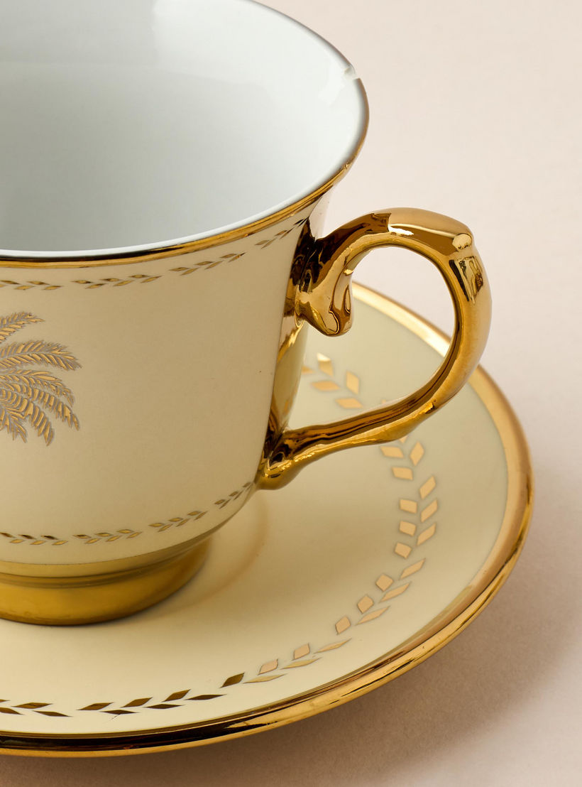Palm Tree Print 13-Piece Porcelain Cup and Saucer Set with Teapot-household-dining-teaandcoffee-teaandcoffeesets-image-6