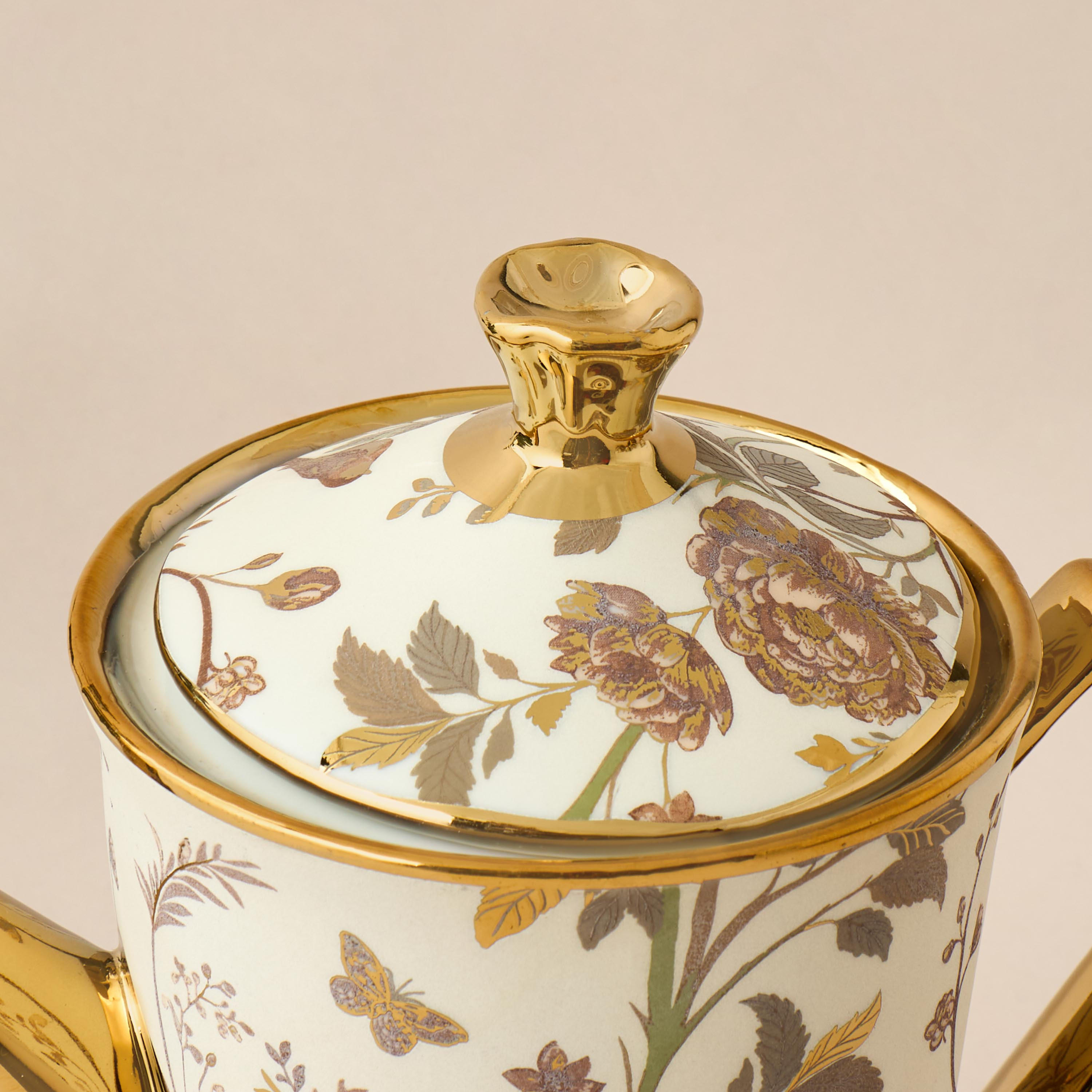 Alina Floral Print 13-Piece Porcelain Cup and Saucer Set with Teapot-household-dining-teaandcoffee-teaandcoffeesets-image-4