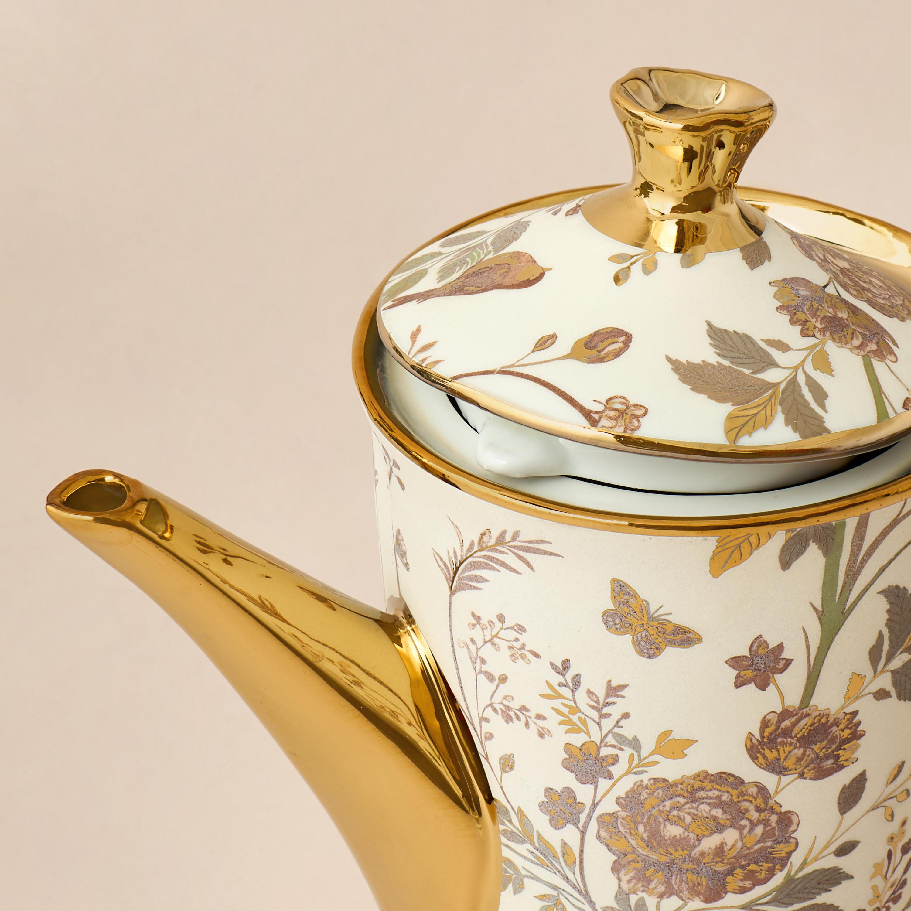 Alina Floral Print 13-Piece Porcelain Cup and Saucer Set with Teapot-household-dining-teaandcoffee-teaandcoffeesets-image-5