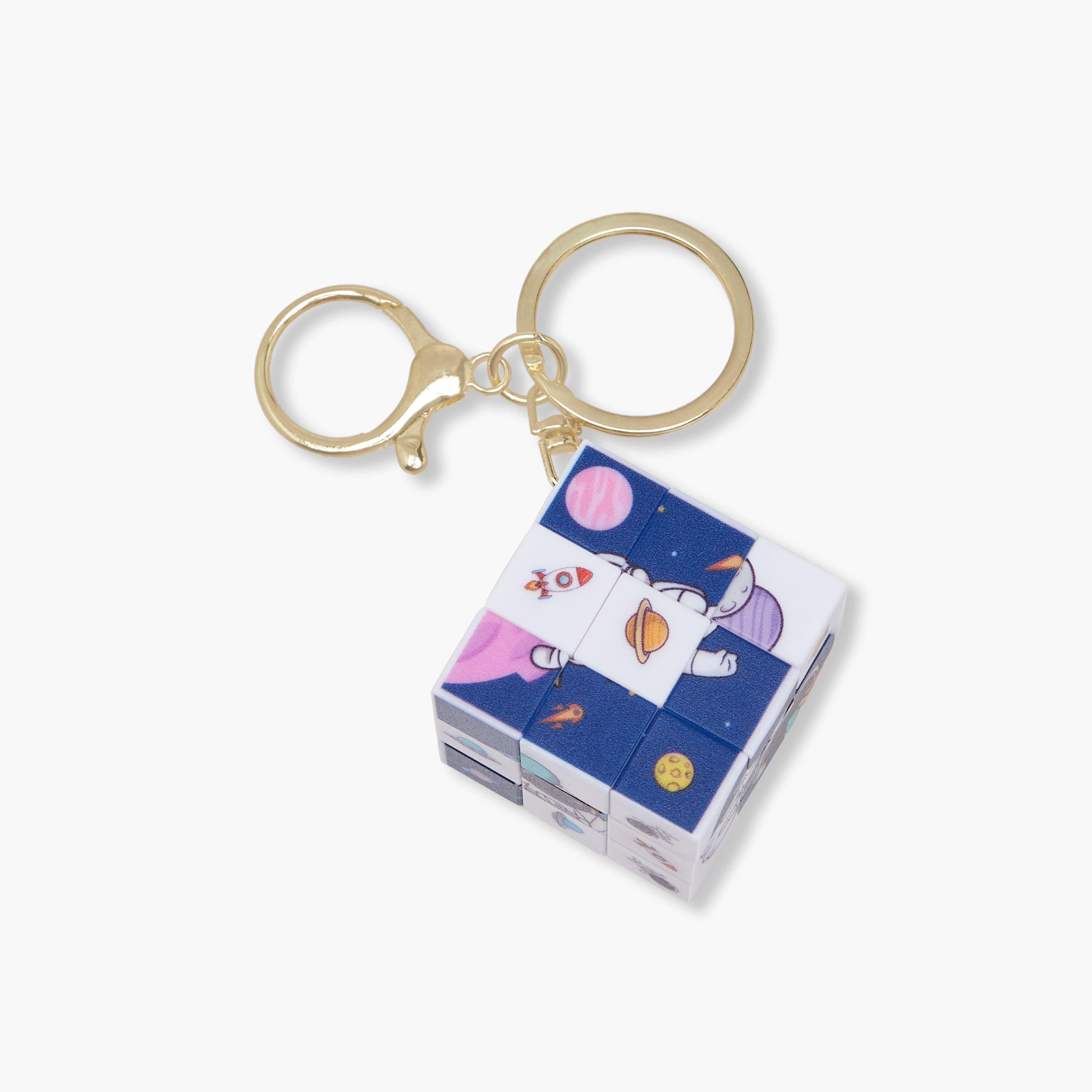 Keyring with Mini Rubik's Cube-girls-accessories-keyringsandbagcharms-image-2