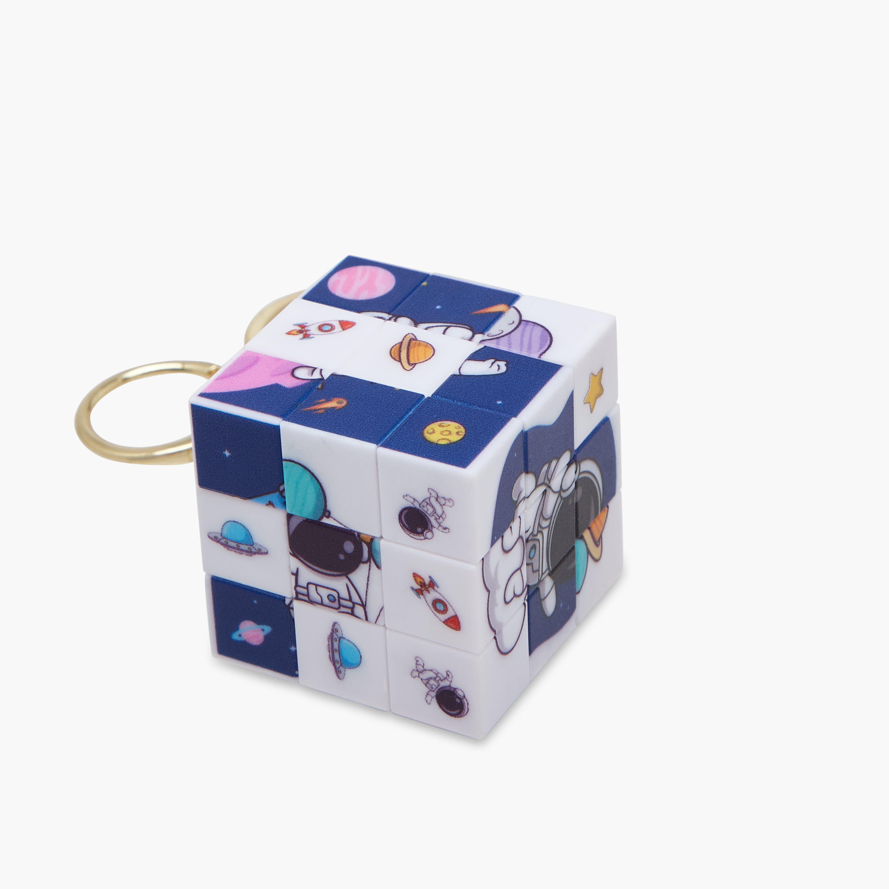 Keyring with Mini Rubik's Cube-girls-accessories-keyringsandbagcharms-image-3