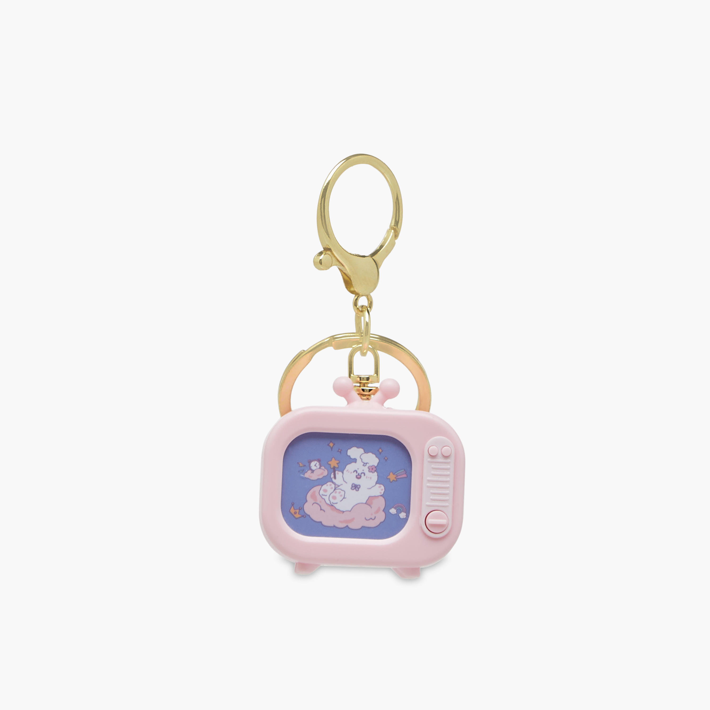 Keyring with LED Light TV Accent-girls-accessories-keyringsandbagcharms-image-1