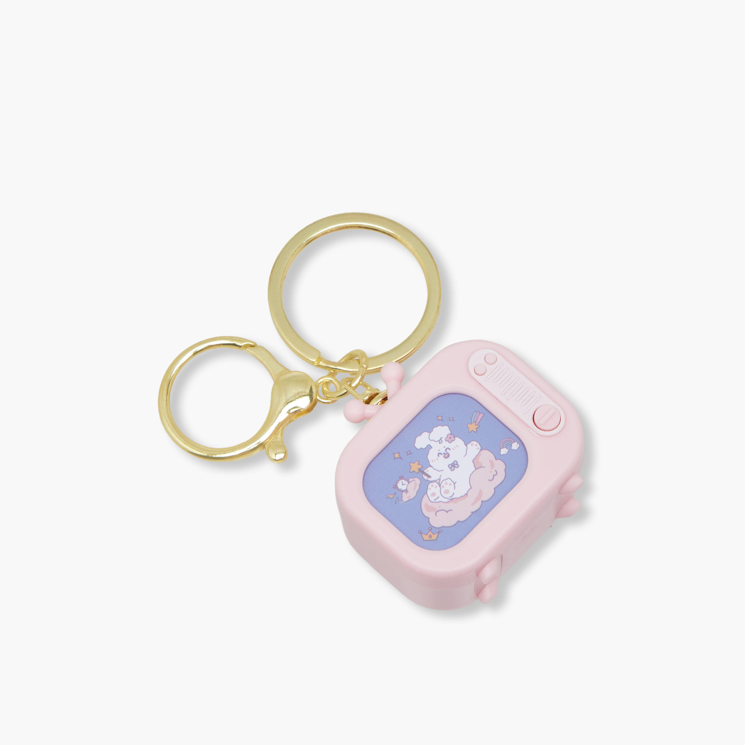 Keyring with LED Light TV Accent-girls-accessories-keyringsandbagcharms-image-2