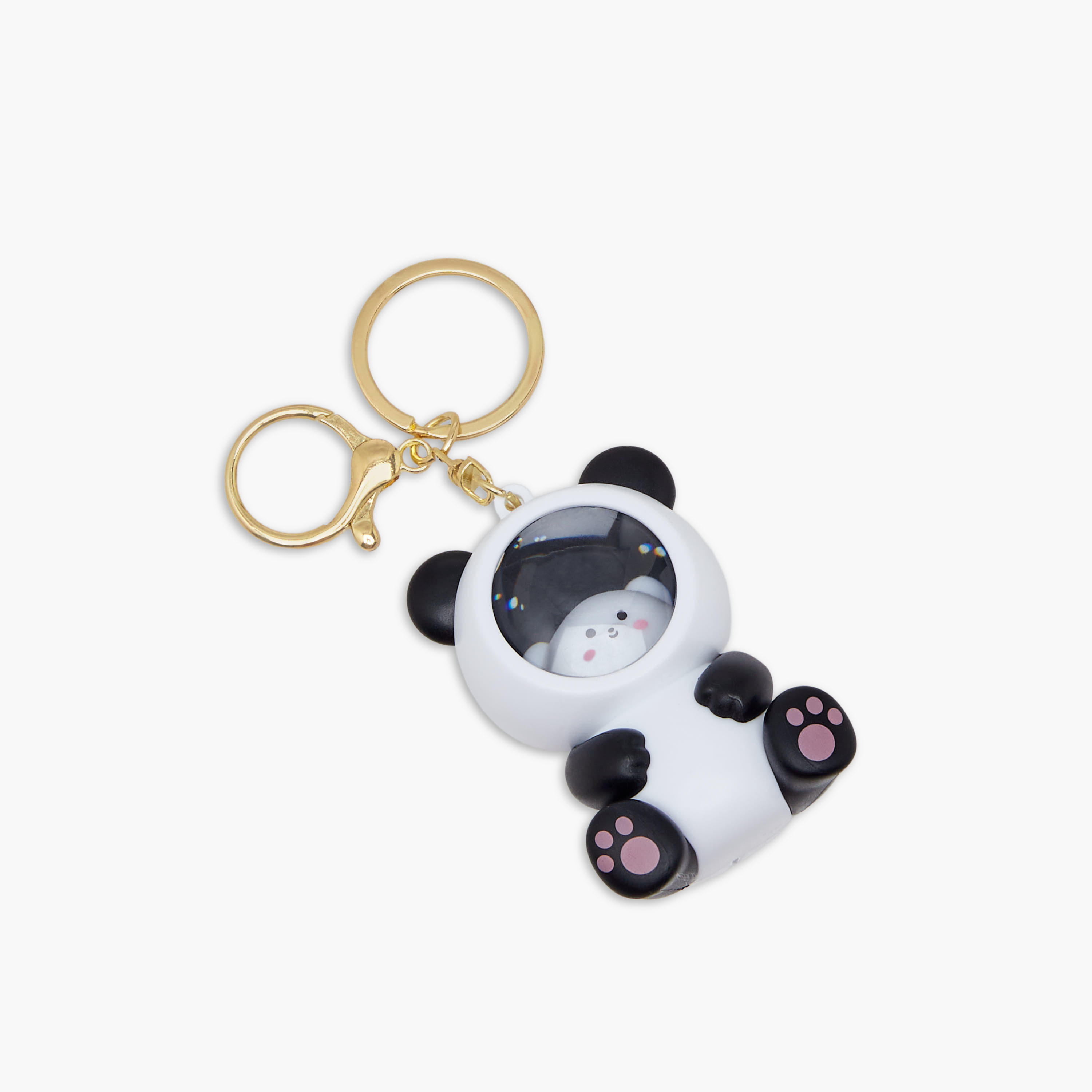 Keyring with 3D Panda Accent-girls-accessories-keyringsandbagcharms-image-2