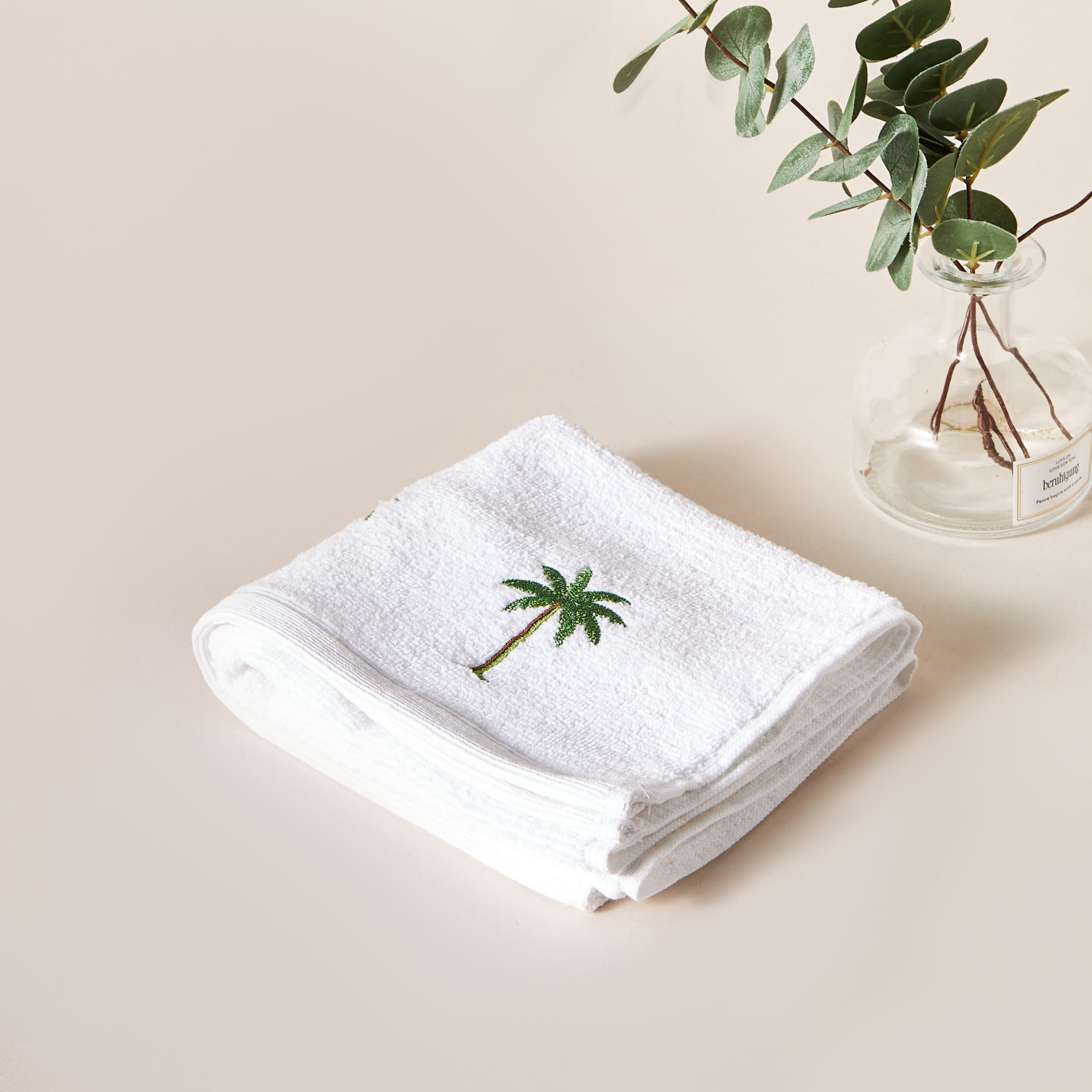 Palm Terry Hand Towel - 70x40 cms-household-bathandlaundry-bathlinen-towels-image-1