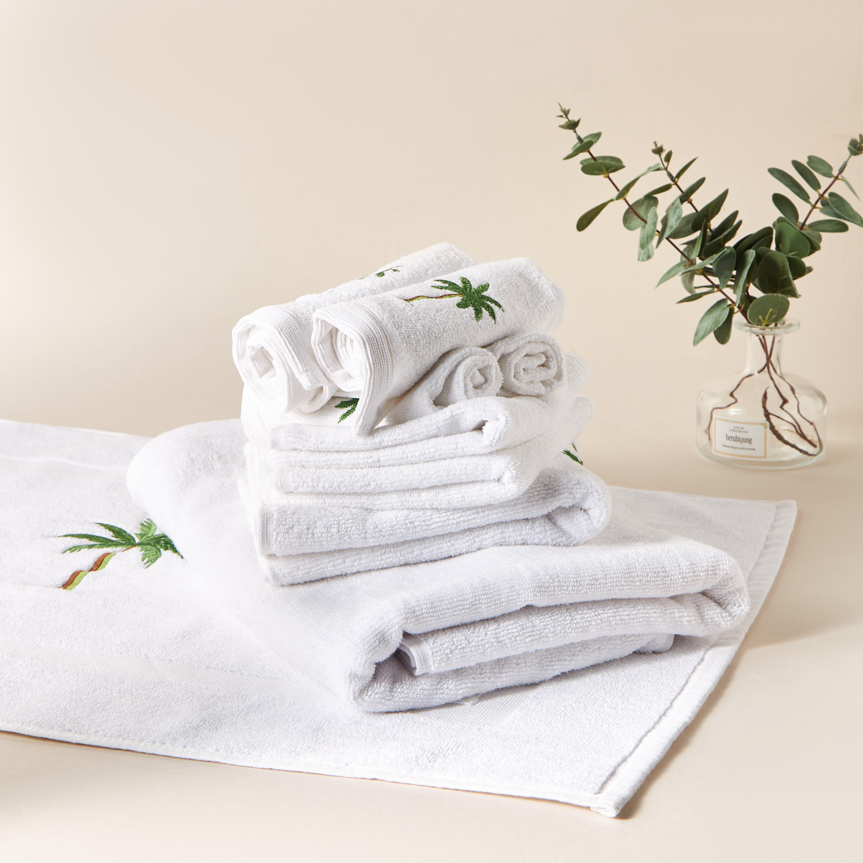 Palm Terry Hand Towel - 70x40 cms-household-bathandlaundry-bathlinen-towels-image-5