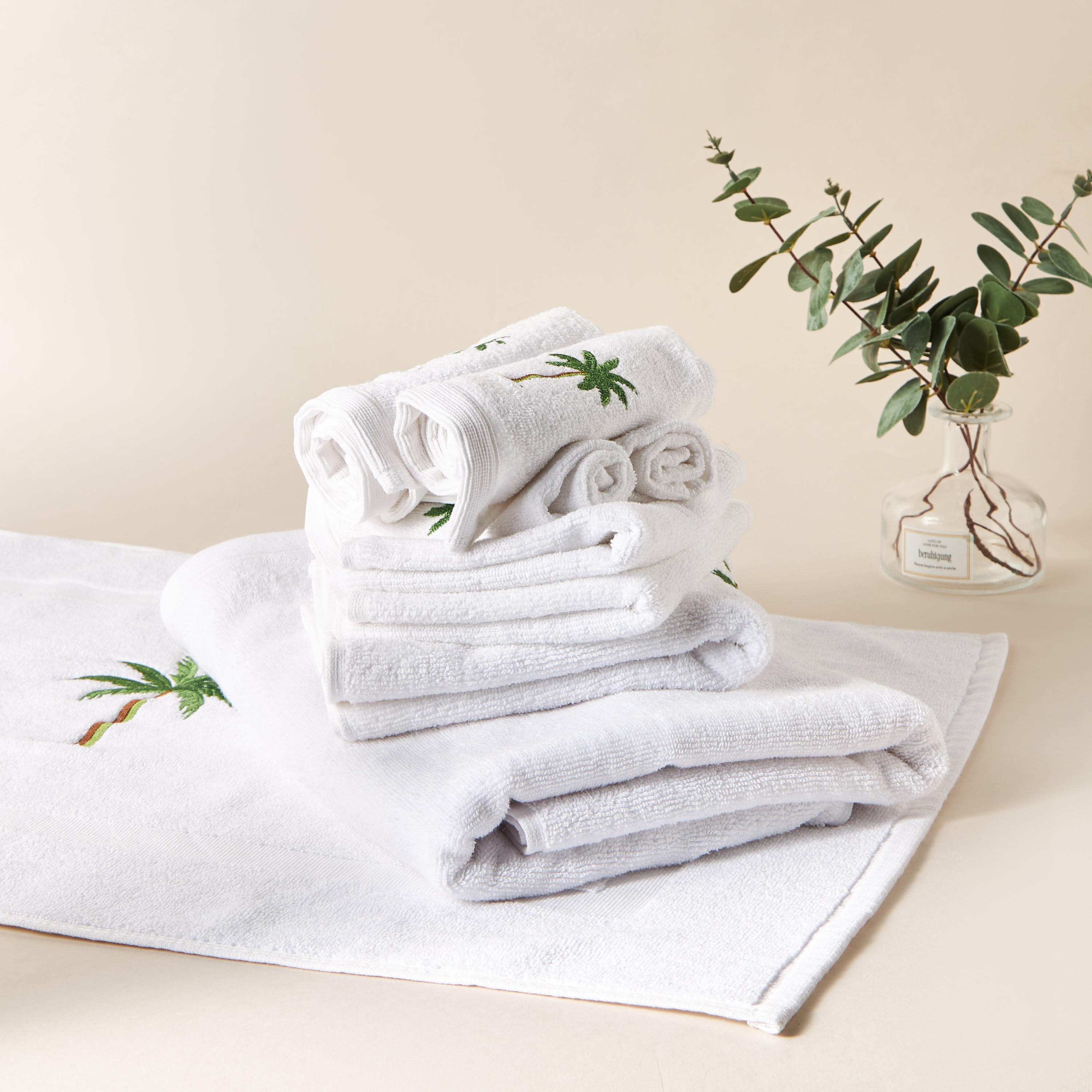 Palm Terry 4-Piece Wash Towel Set - 30x30 cms-household-bathandlaundry-bathlinen-towels-image-5