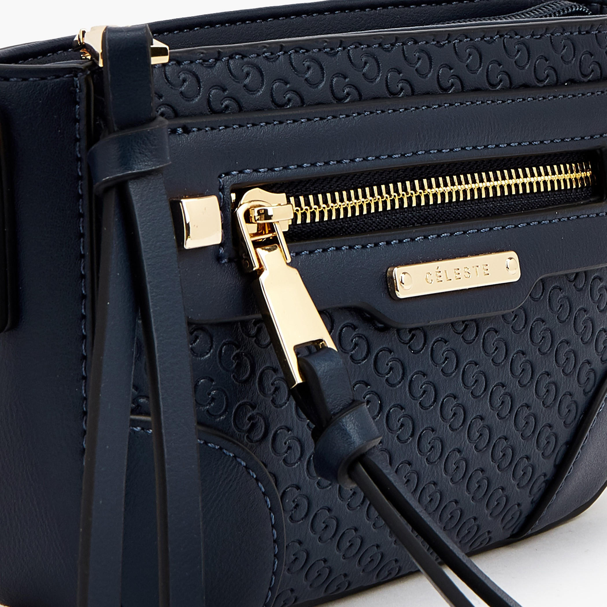 Celeste Embossed Crossbody Bag with Chain Strap-women-bagsandwallets-handbags-image-5