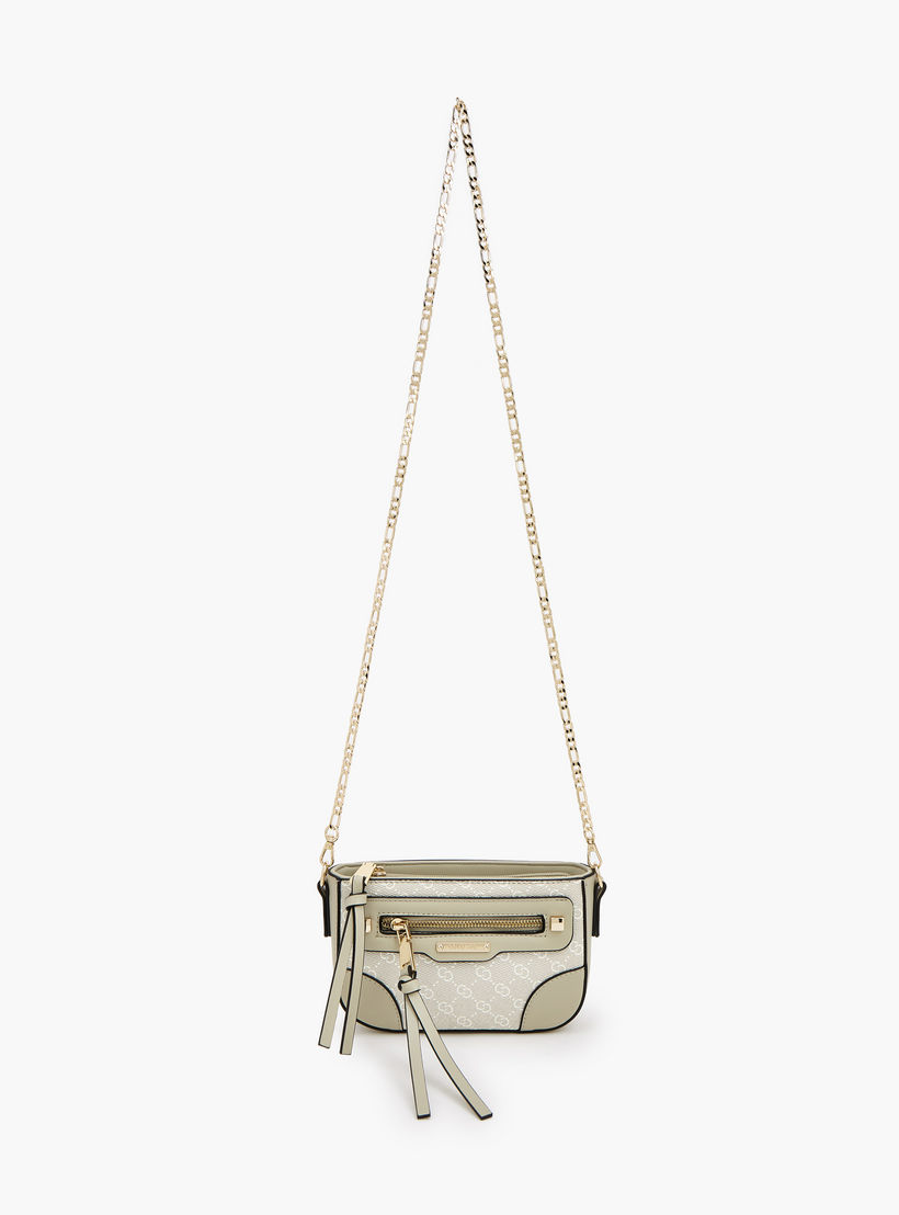 Celeste Monogram Print Crossbody Bag with Chain Strap-women-bagsandwallets-handbags-image-2