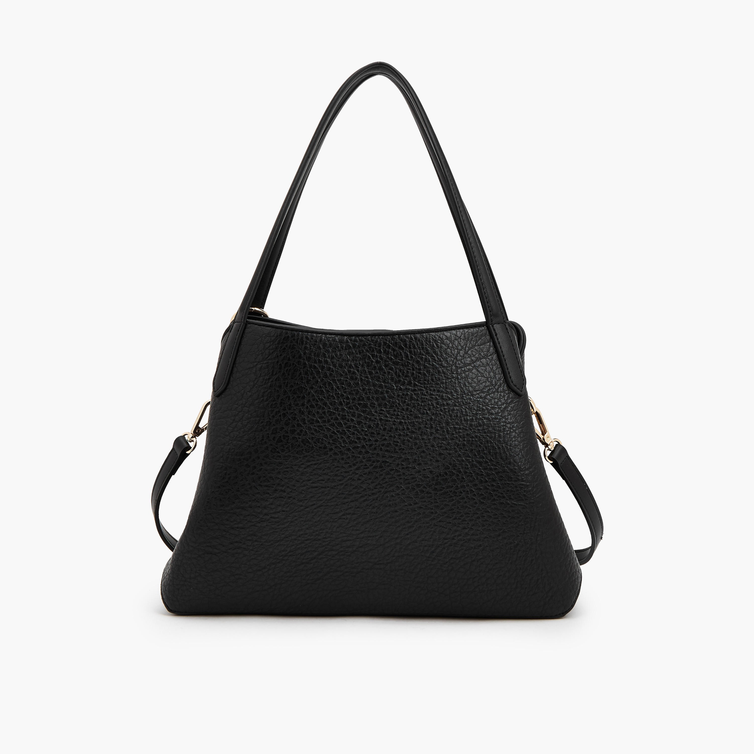 Celeste Textured Shoulder Bag with Detachable Strap-women-bagsandwallets-handbags-image-6