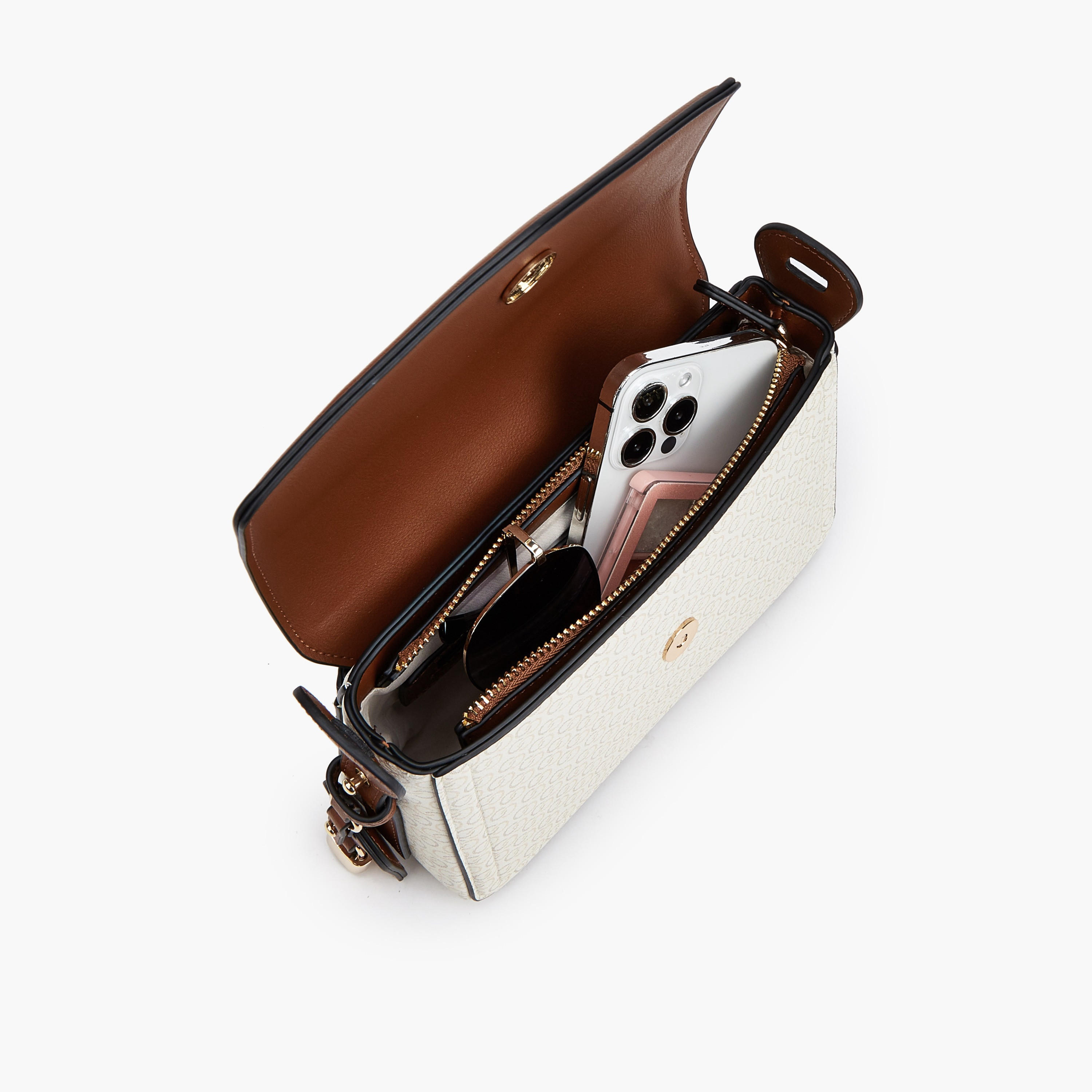 Celeste Monogram Print Crossbody Bag with Adjustable Strap-women-bagsandwallets-handbags-image-8