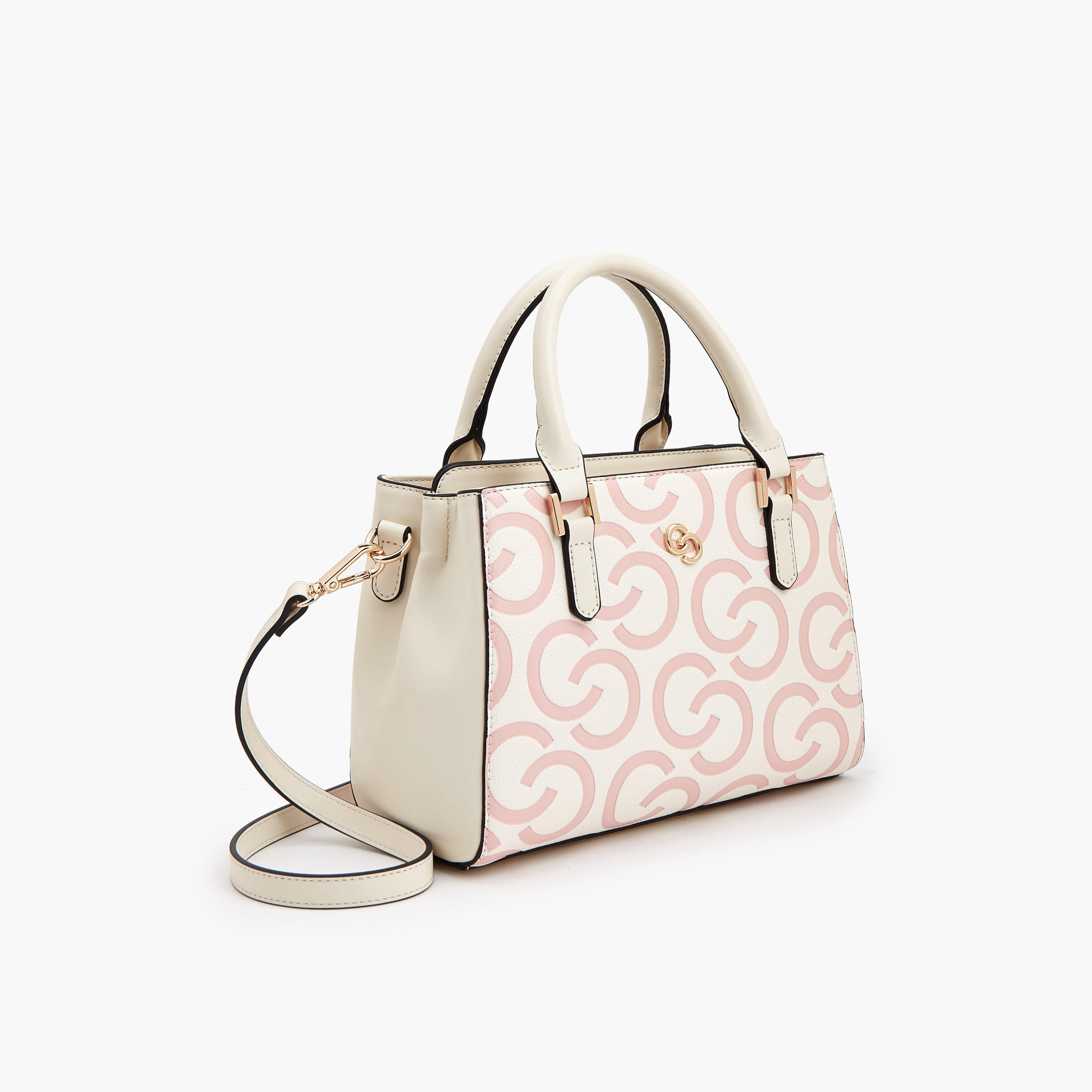 Celeste Monogram Debossed Tote Bag with Adjustable Strap-women-bagsandwallets-handbags-image-3