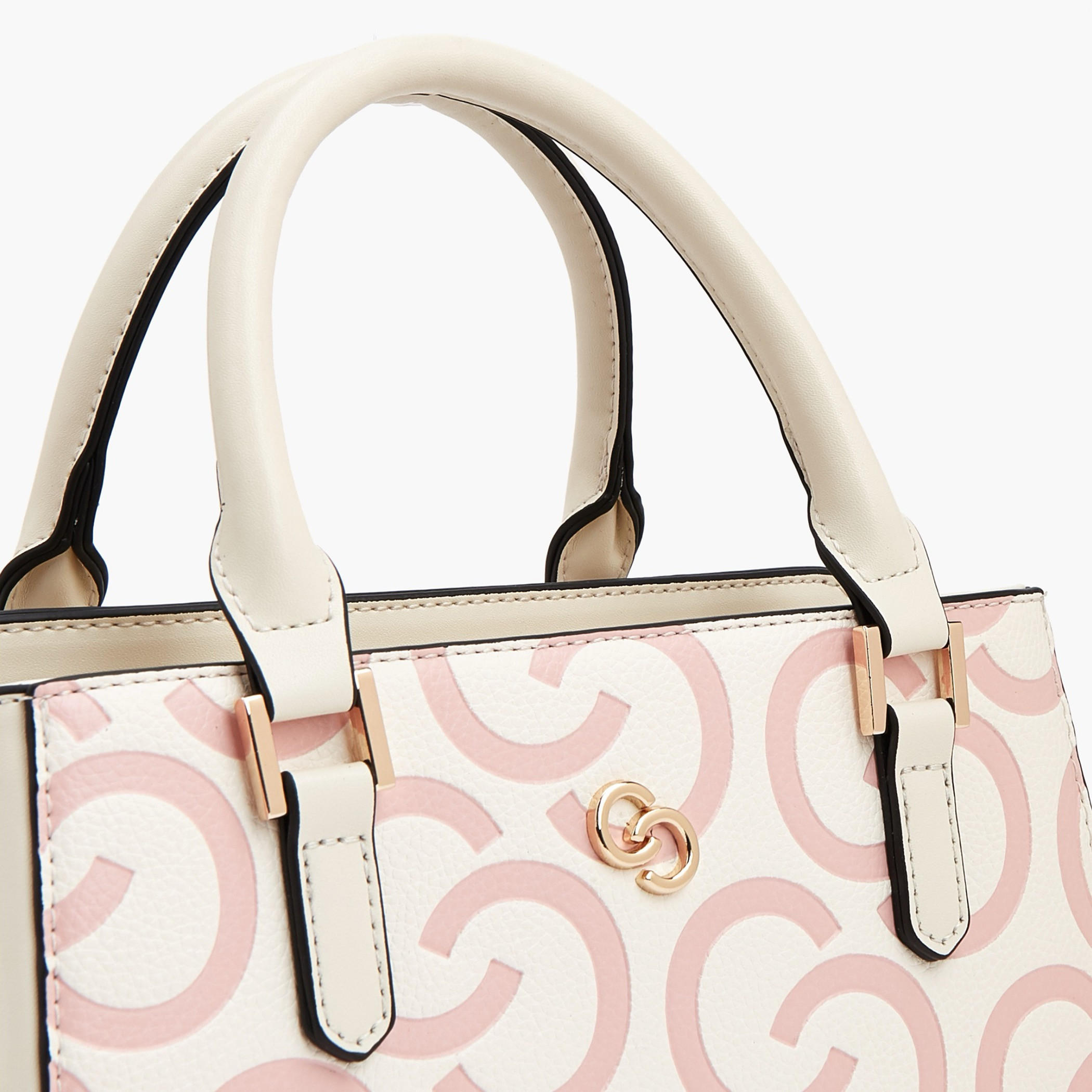 Celeste Monogram Debossed Tote Bag with Adjustable Strap-women-bagsandwallets-handbags-image-4