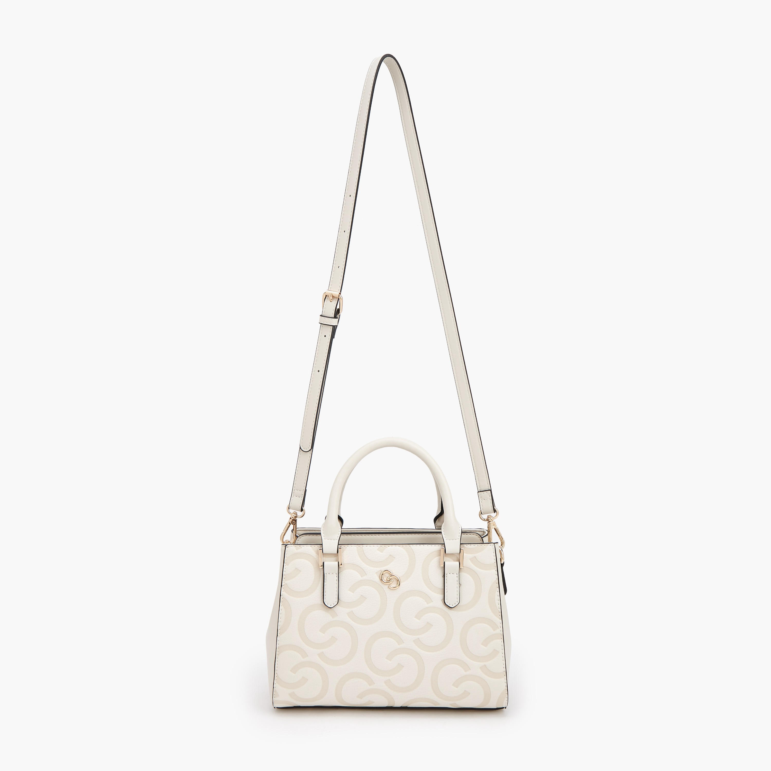 Celeste Monogram Debossed Tote Bag with Adjustable Strap-women-bagsandwallets-handbags-image-3
