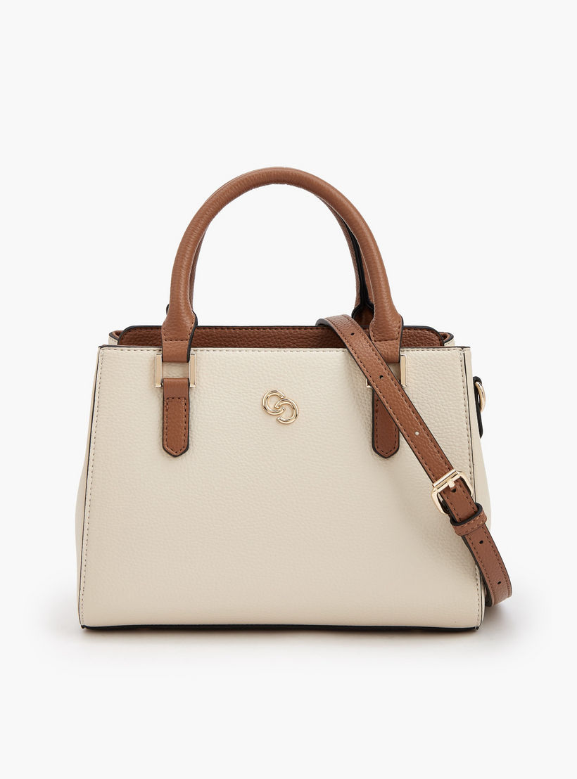 Celeste Textured Tote Bag with Double Handle-women-bagsandwallets-handbags-image-1
