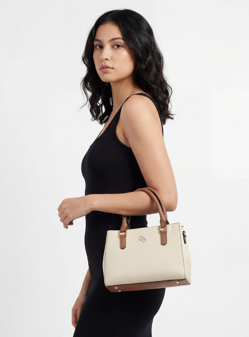 Celeste Textured Tote Bag with Double Handle-women-bagsandwallets-handbags-image-2
