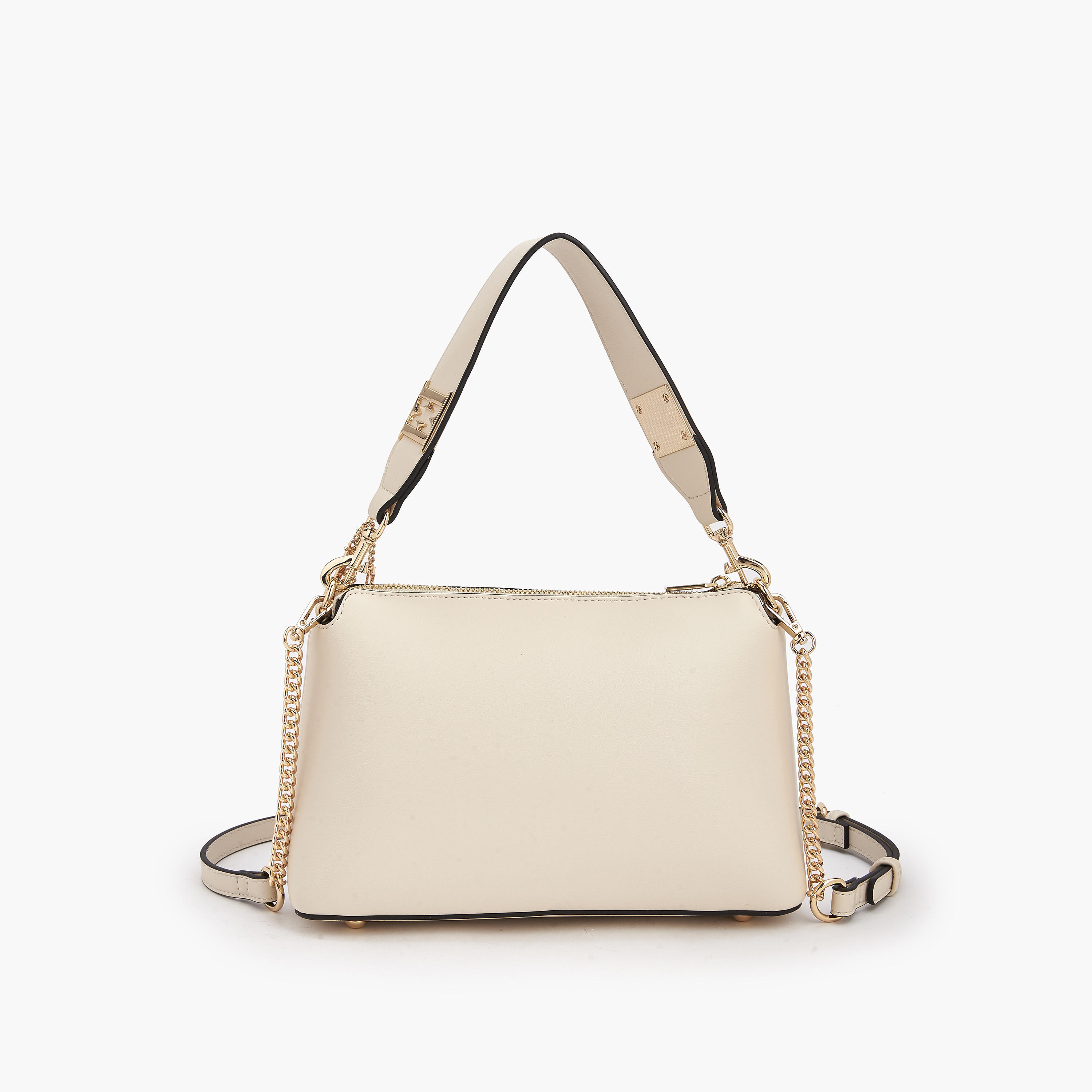 Elle Laser Cut Textured Shoulder Bag with Detachable Strap-women-bagsandwallets-handbags-image-6