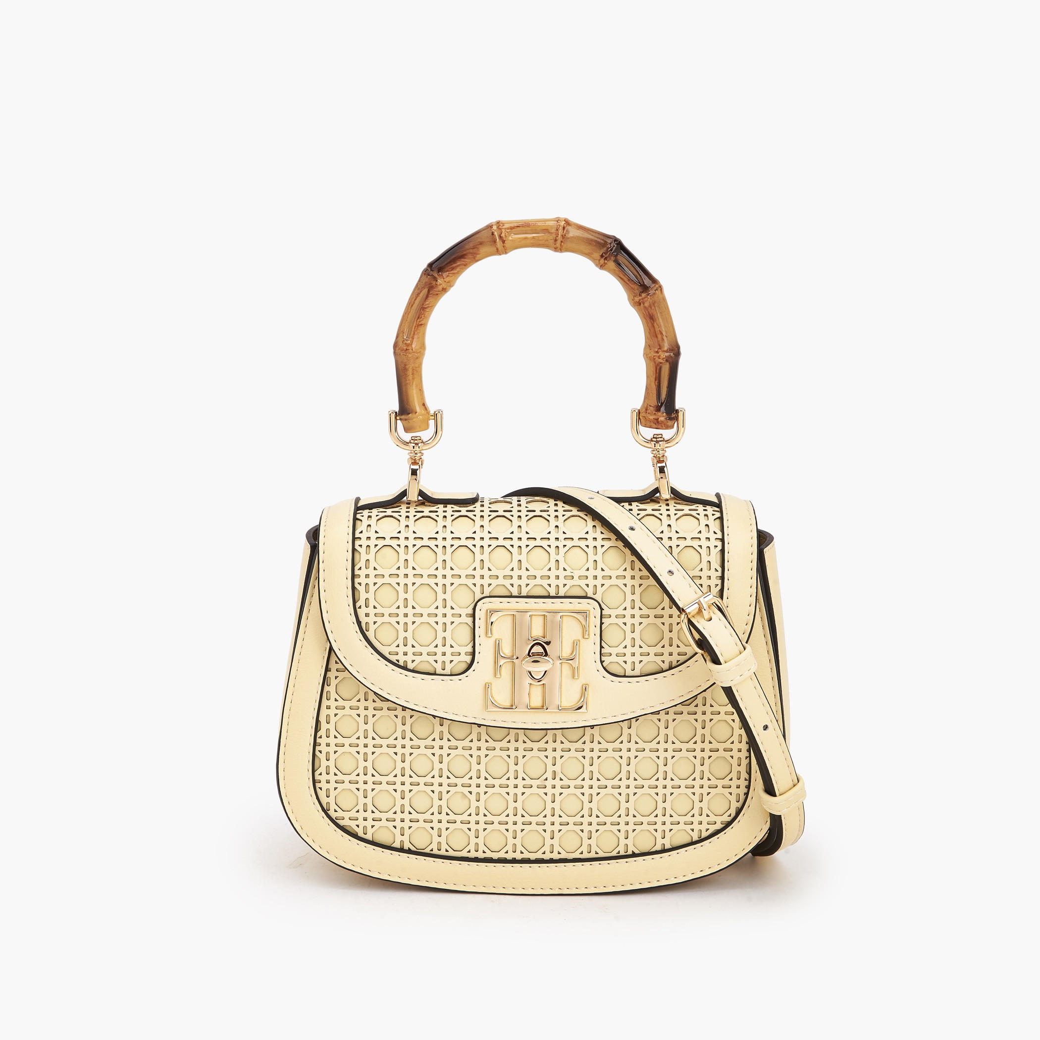 Elle Textured Crossbody Bag with Detachable Strap-women-bagsandwallets-handbags-image-1