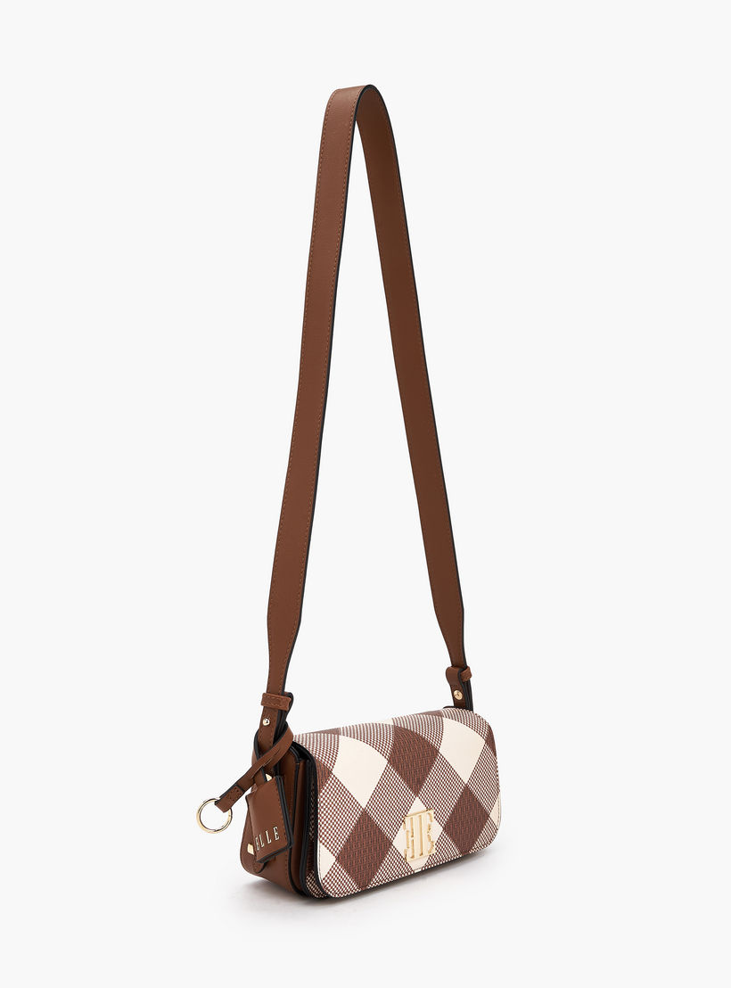 شنطة كتف كاروهات بطية إغلاق من إيل-women-bagsandwallets-handbags-image-6