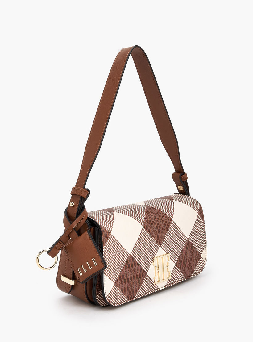 شنطة كتف كاروهات بطية إغلاق من إيل-women-bagsandwallets-handbags-image-5