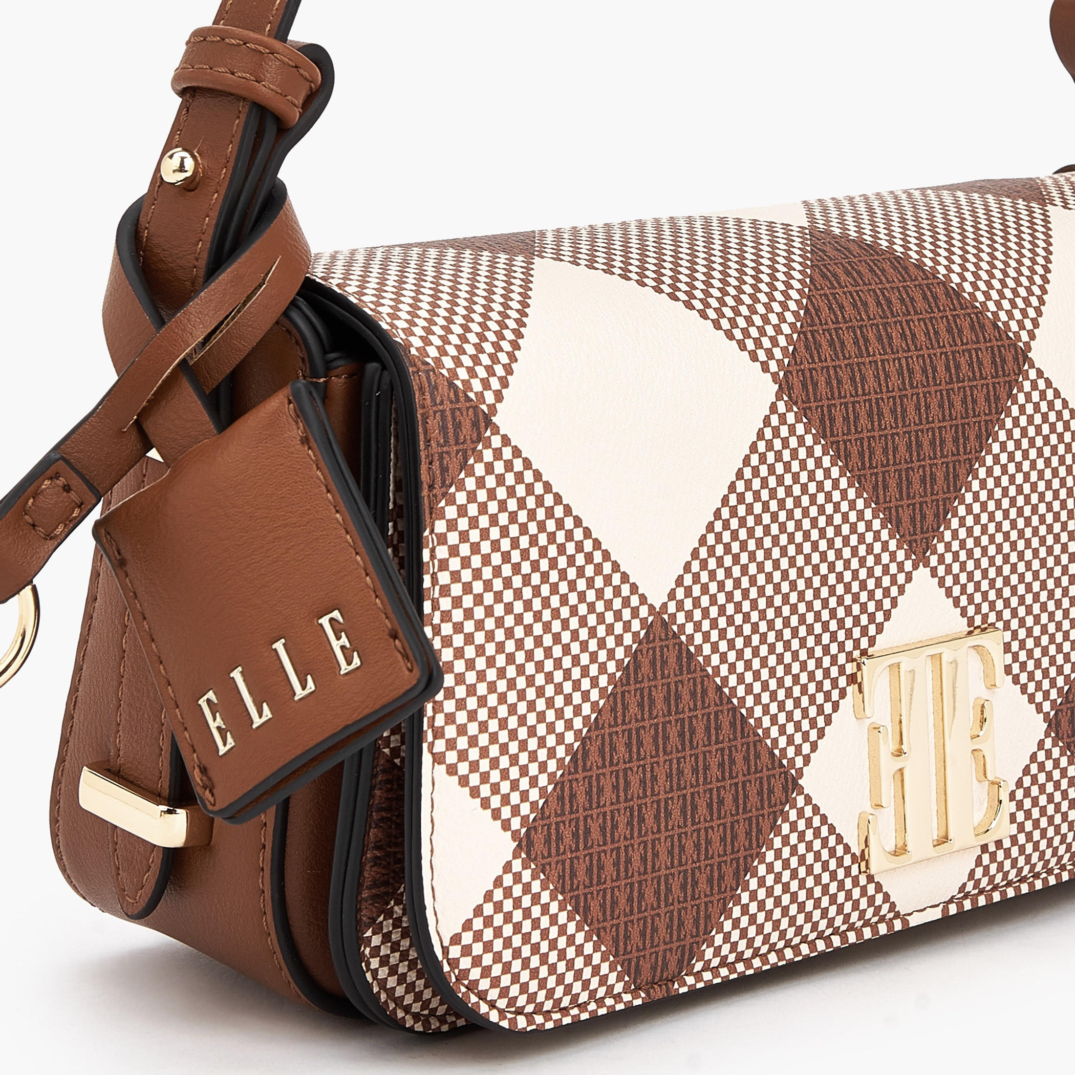 شنطة كتف كاروهات بطية إغلاق من إيل-women-bagsandwallets-handbags-image-4