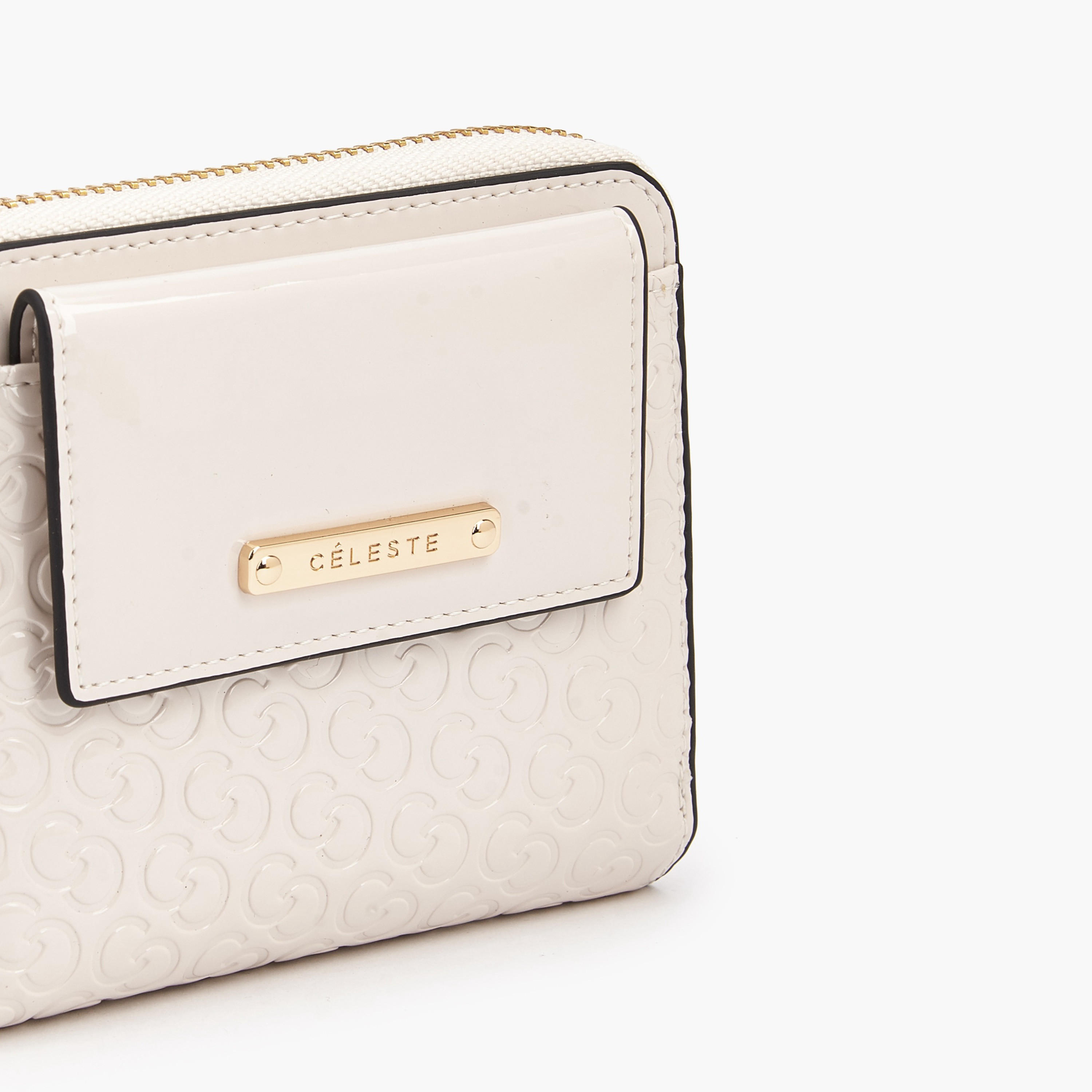 Celeste Monogram Embossed Wallet with Zip Closure-women-bagsandwallets-wallets-image-3