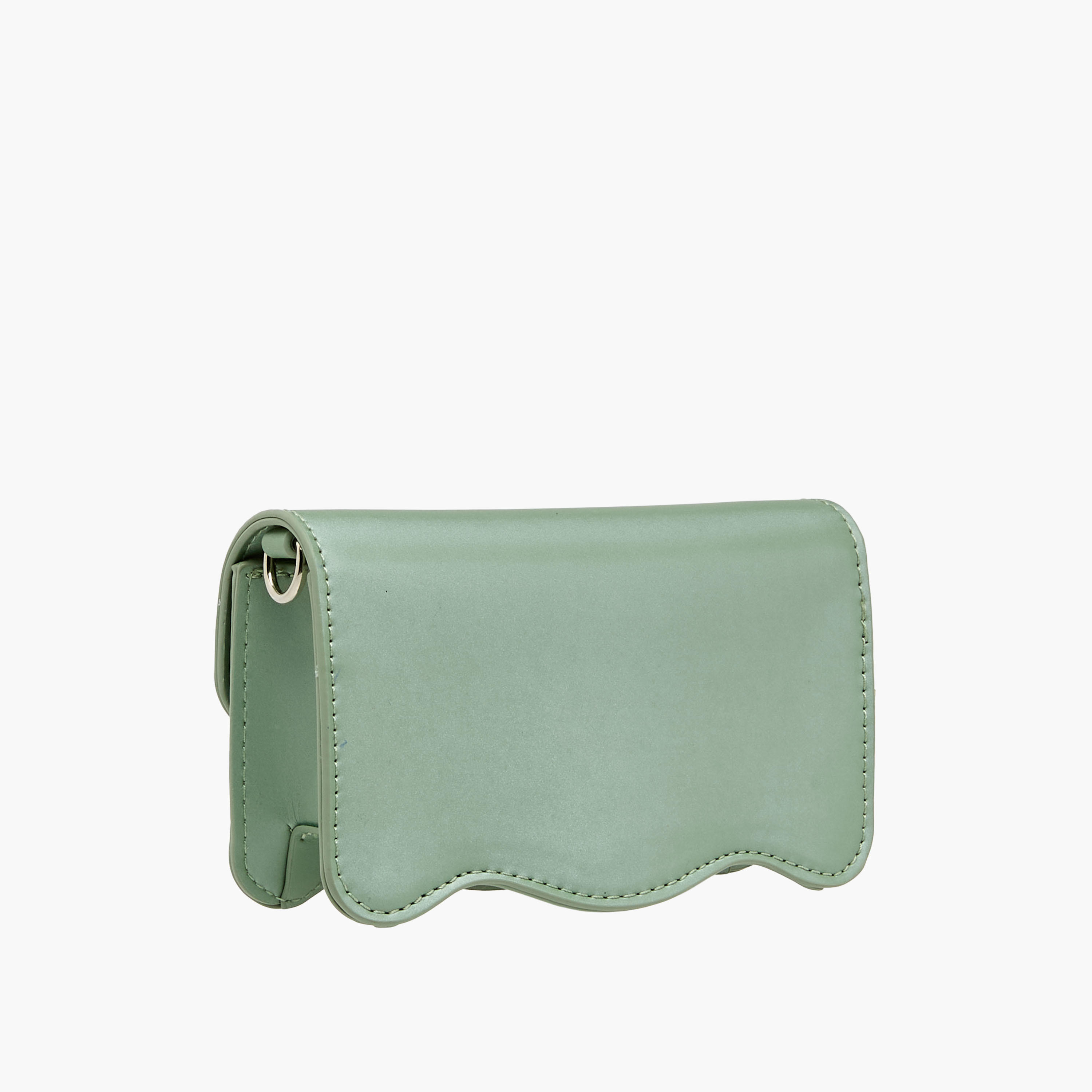 Celeste Scalloped Bow Embellished Crossbody Bag with Chain Strap-girls-accessories-bags-image-4