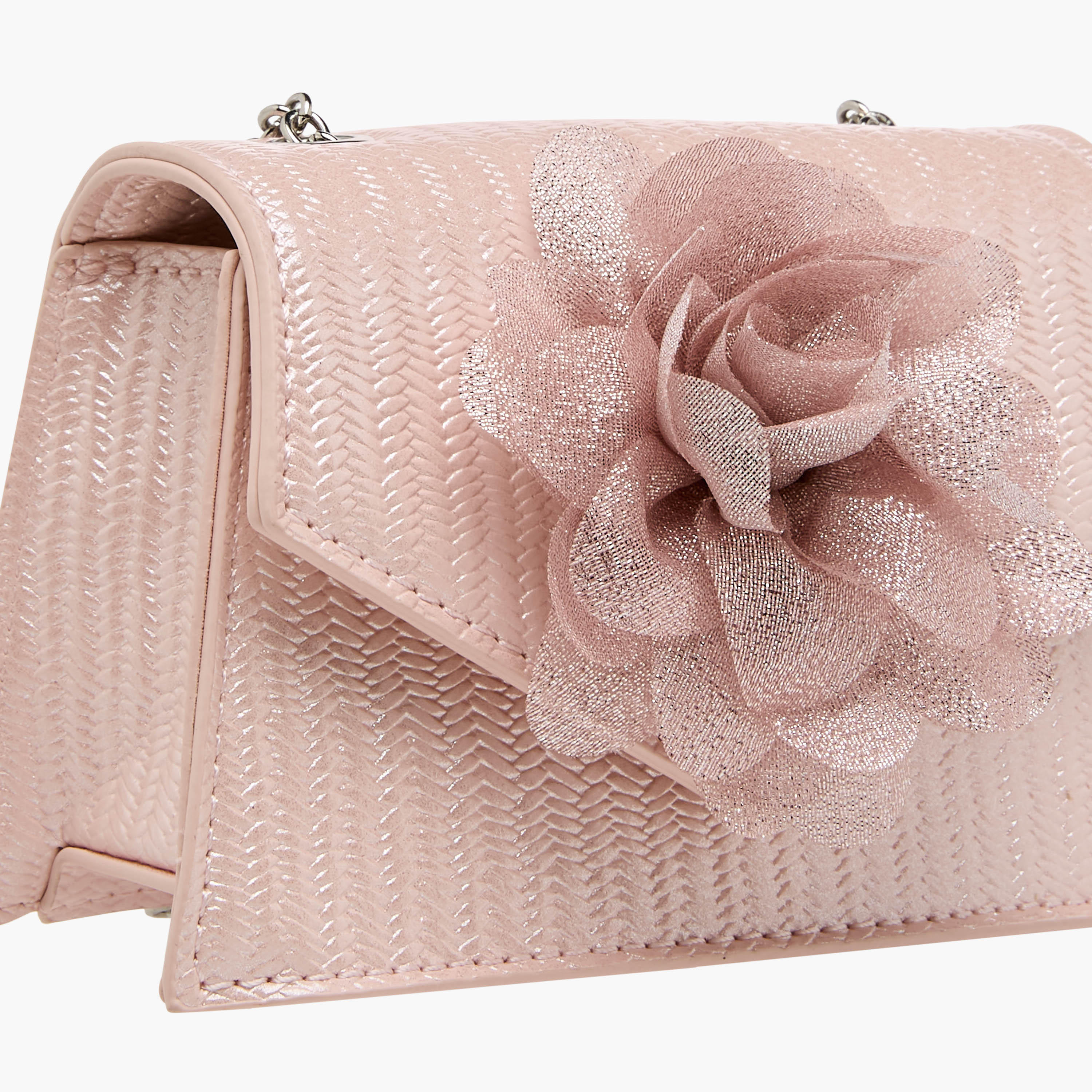 Celeste Floral Applique Crossbody Bag with Chain Strap-girls-accessories-bags-image-4