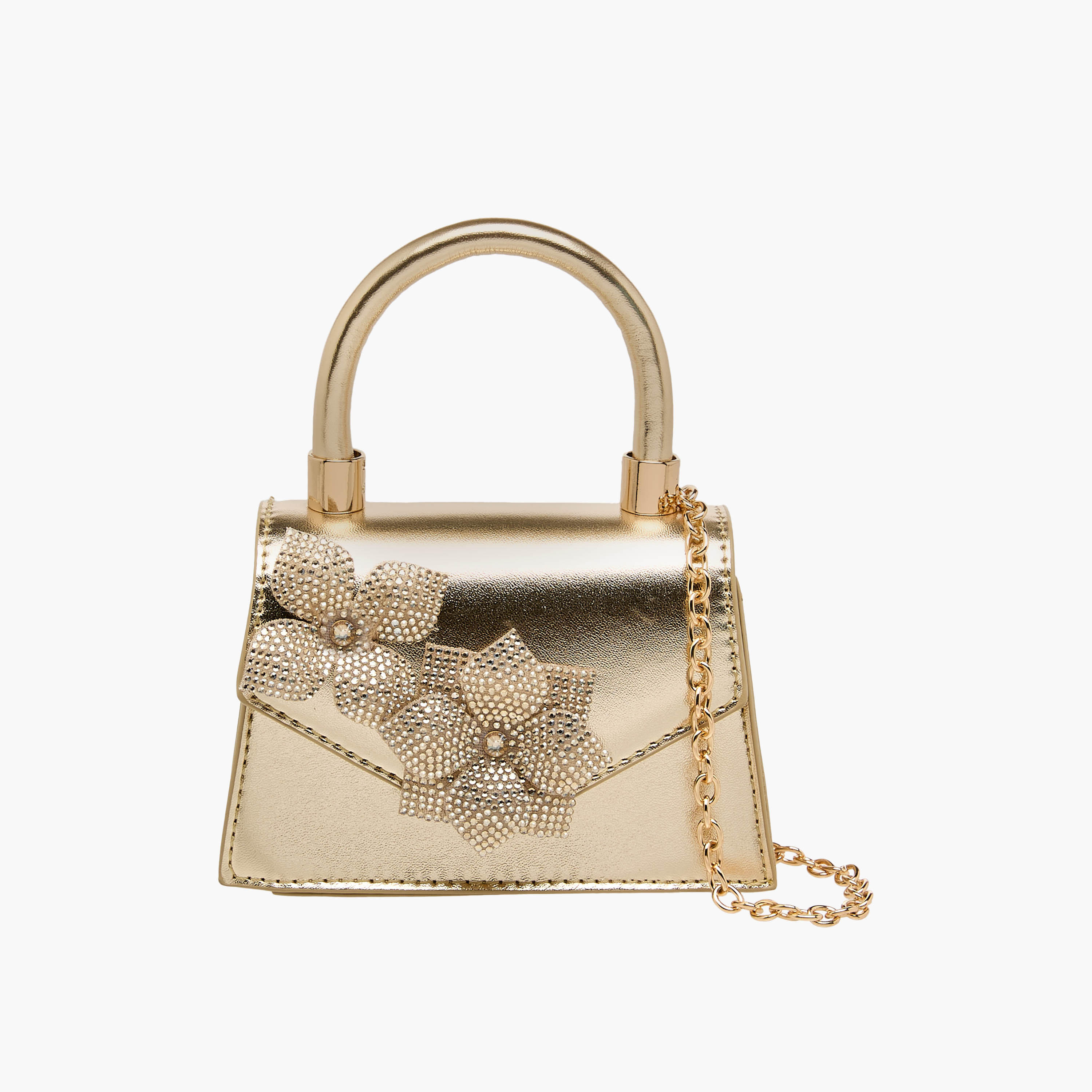 Celeste Floral Embellished Crossbody Bag with Chain Strap-girls-accessories-bags-image-1