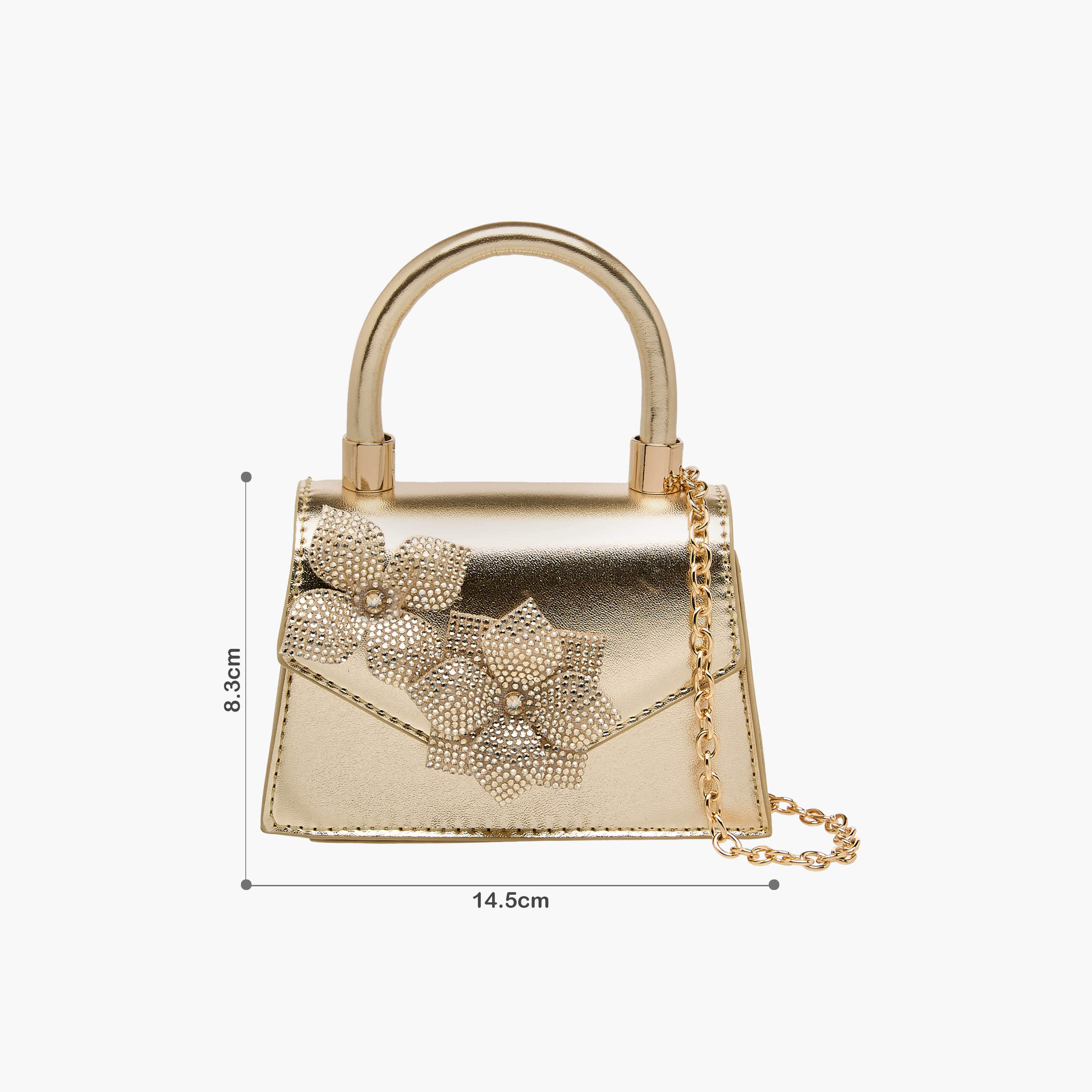 Celeste Floral Embellished Crossbody Bag with Chain Strap-girls-accessories-bags-image-2