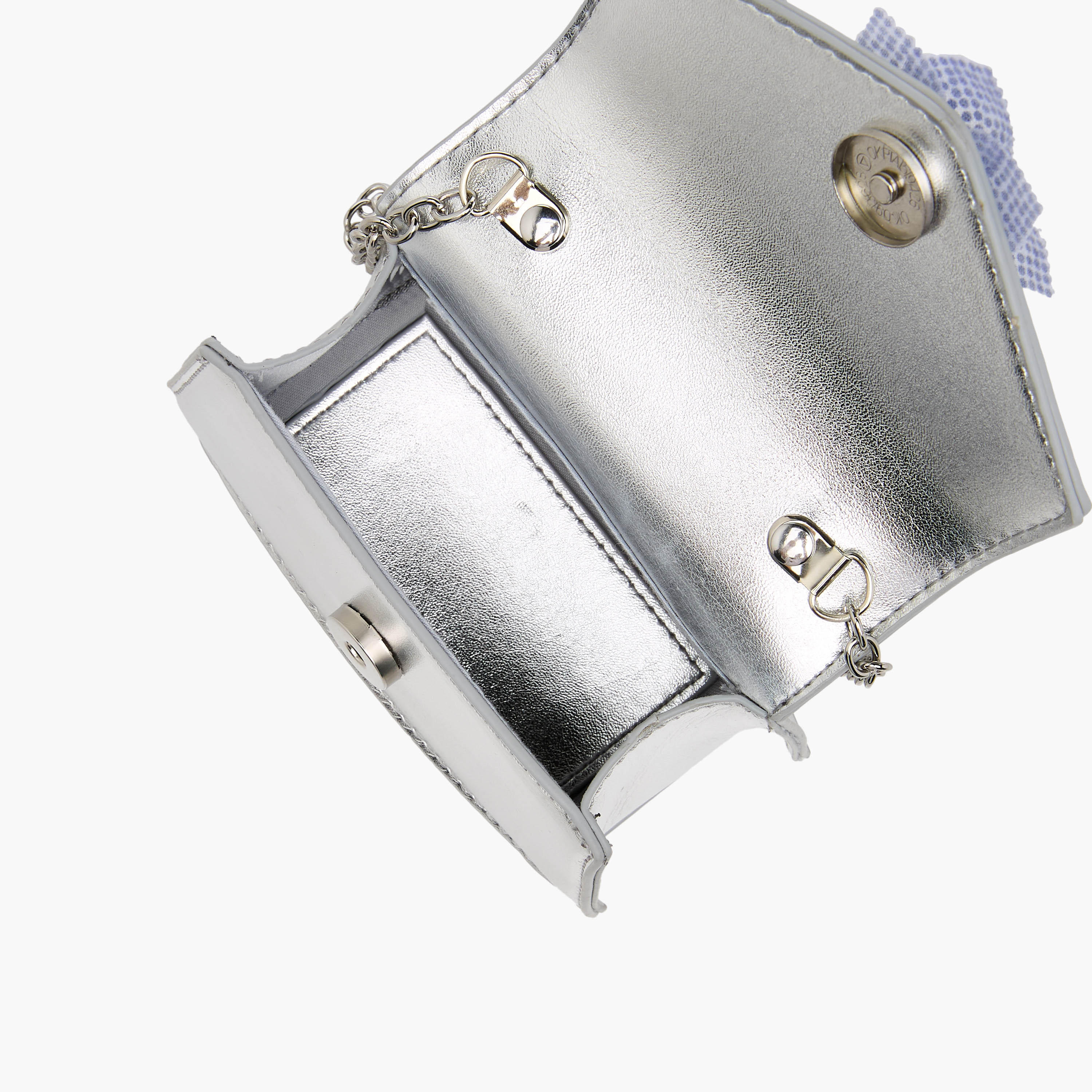 شنطة كروس بودي مزينة بحزام سلسلة من سيليست-girls-accessories-bags-image-1