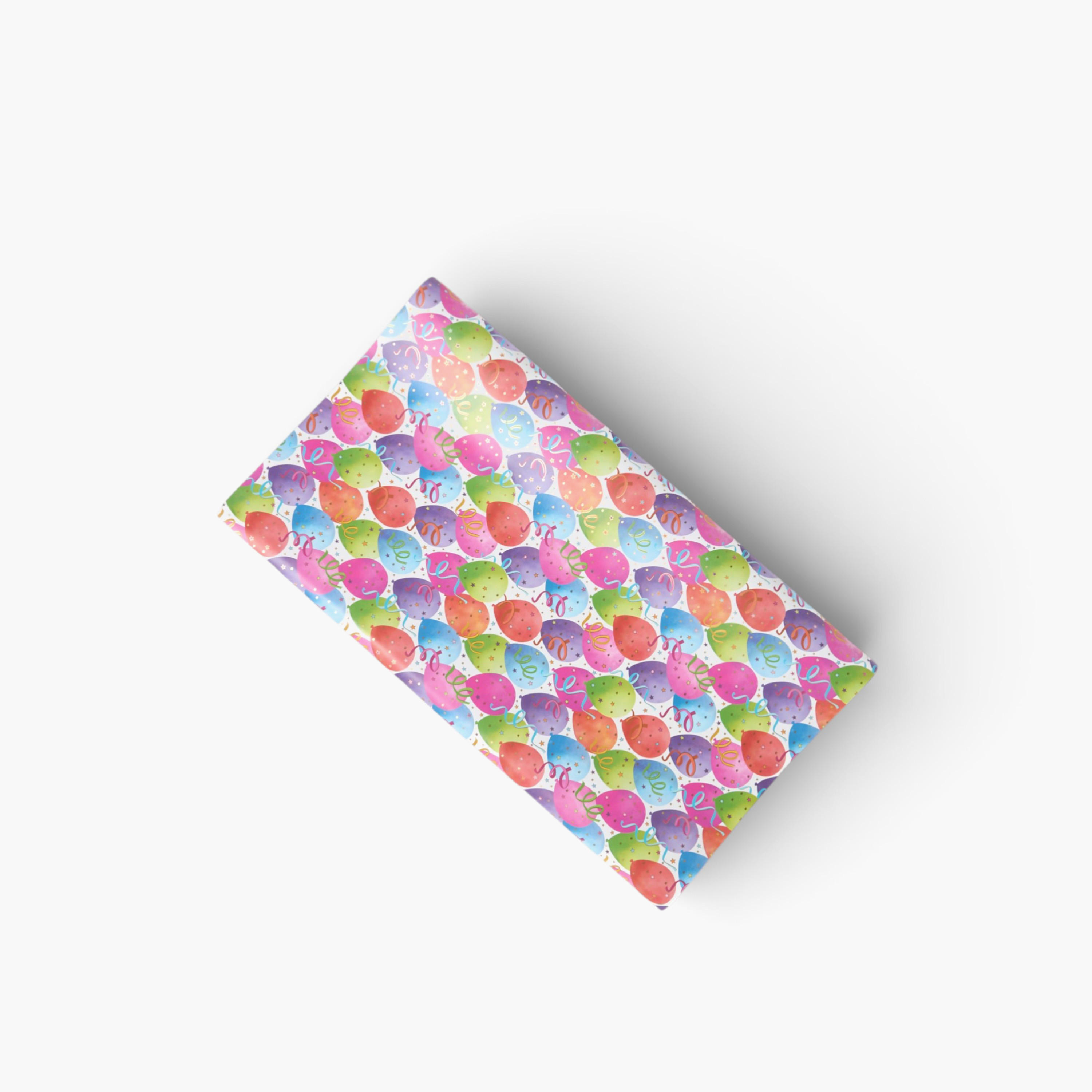 Findz Balloon Print Paper Gift Wrap - 70x200 cms-household-decor-decorativeobjectsandsculptures-image-2
