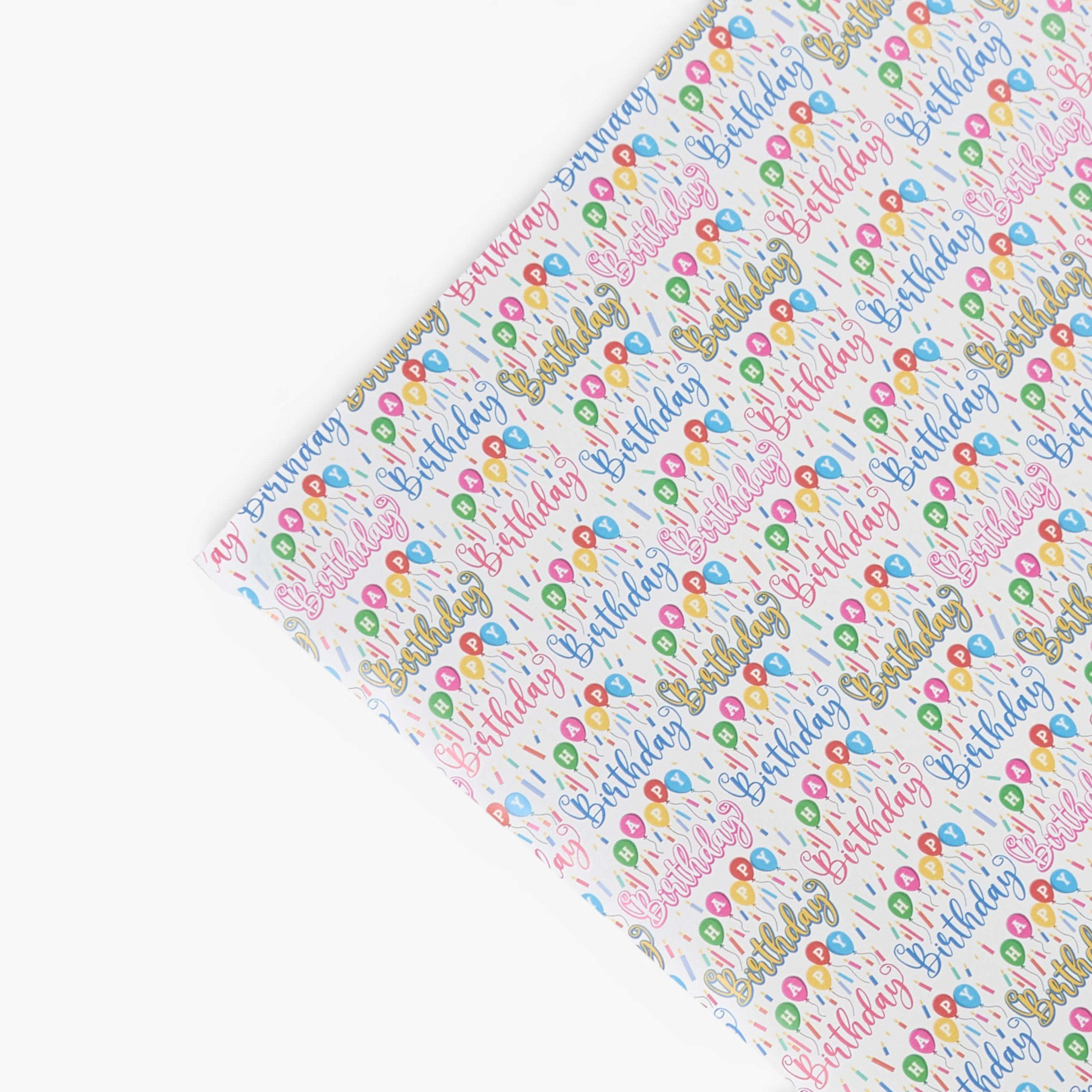 Findz Birthday Print Paper Gift Wrap - 70x200 cms-household-decor-decorativeobjectsandsculptures-image-3