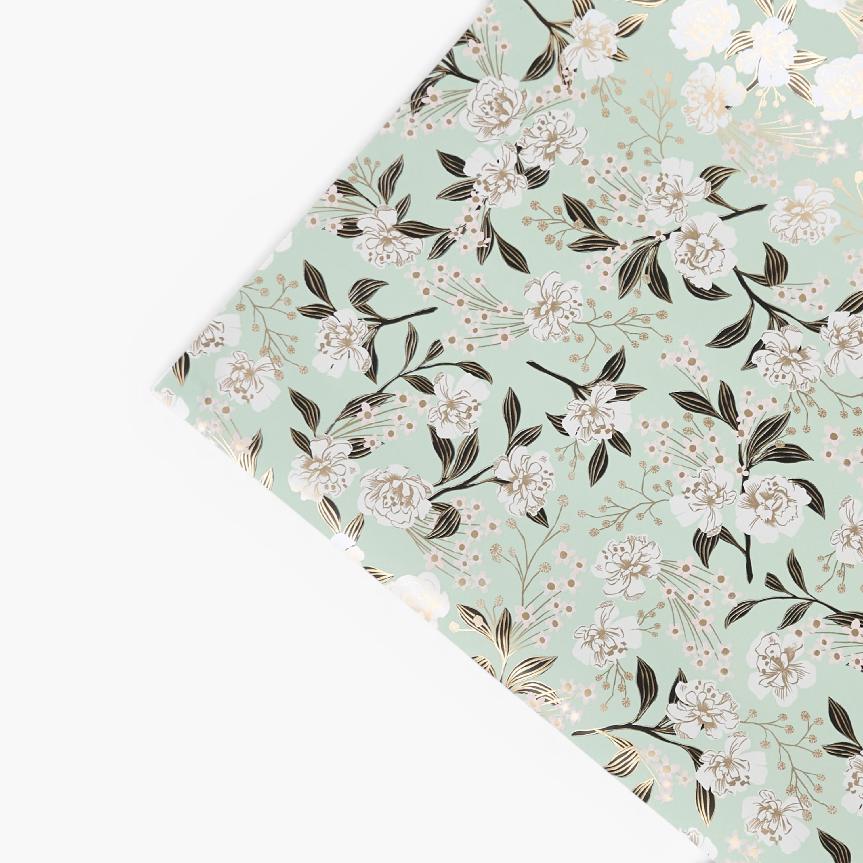 Findz Floral Print Paper Gift Wrap - 70x200 cms-household-decor-decorativeobjectsandsculptures-image-3
