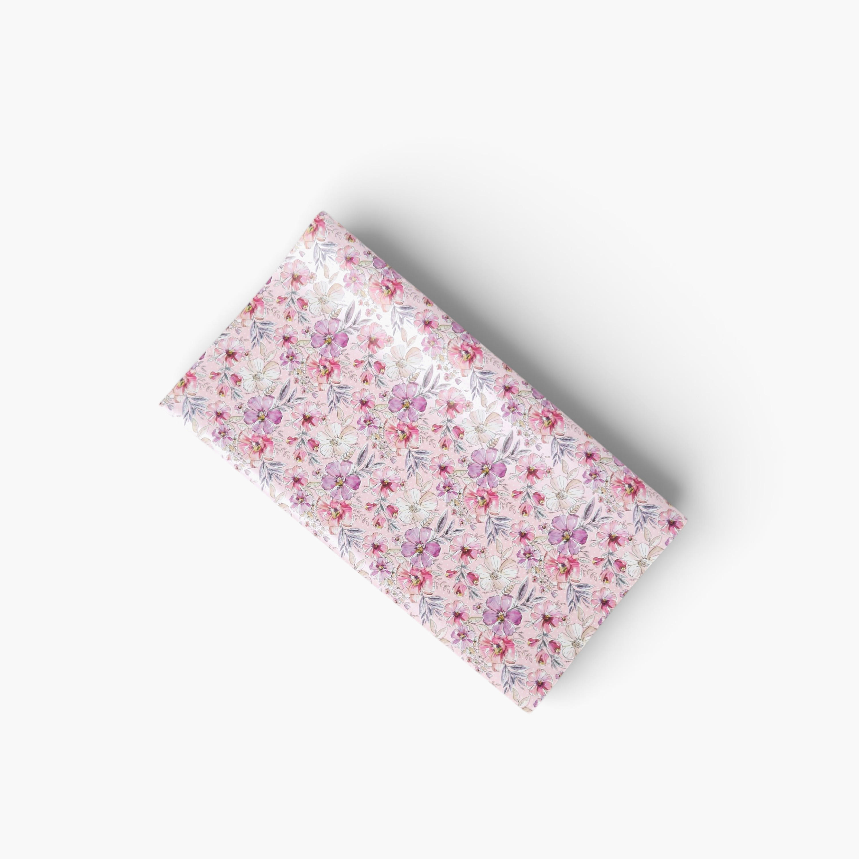 Findz Floral Print Paper Gift Wrap - 70x200 cms-household-decor-decorativeobjectsandsculptures-image-2