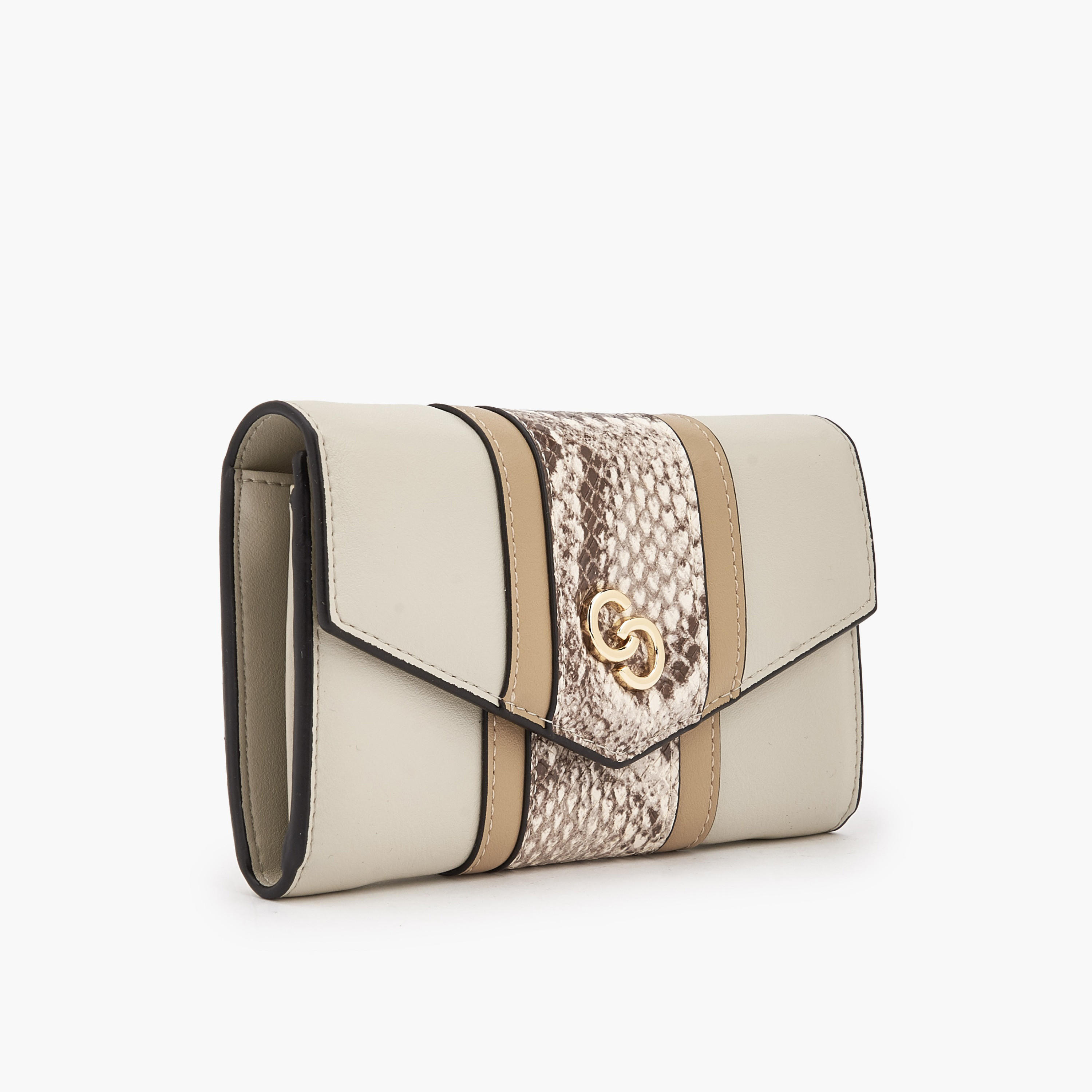 محفظة بارزة الملمس مع زر إغلاق كبس من سيليست-women-bagsandwallets-wallets-image-6