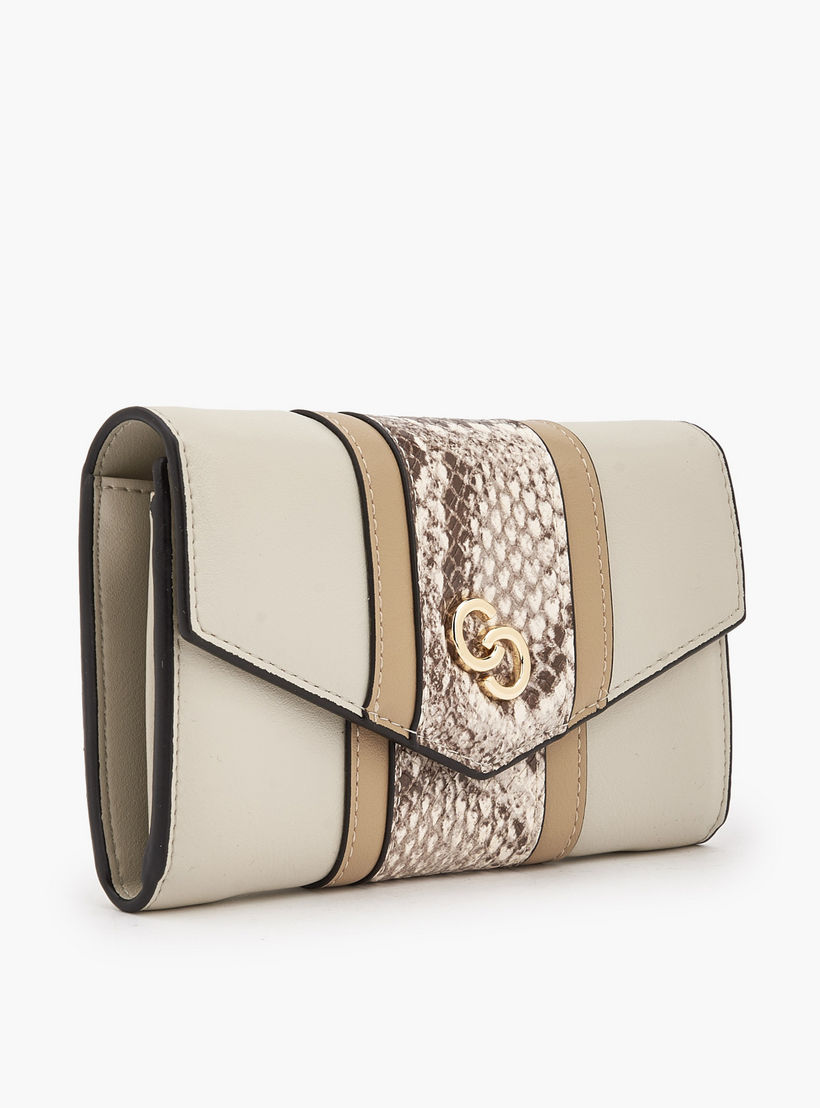 محفظة بارزة الملمس مع زر إغلاق كبس من سيليست-women-bagsandwallets-wallets-image-6