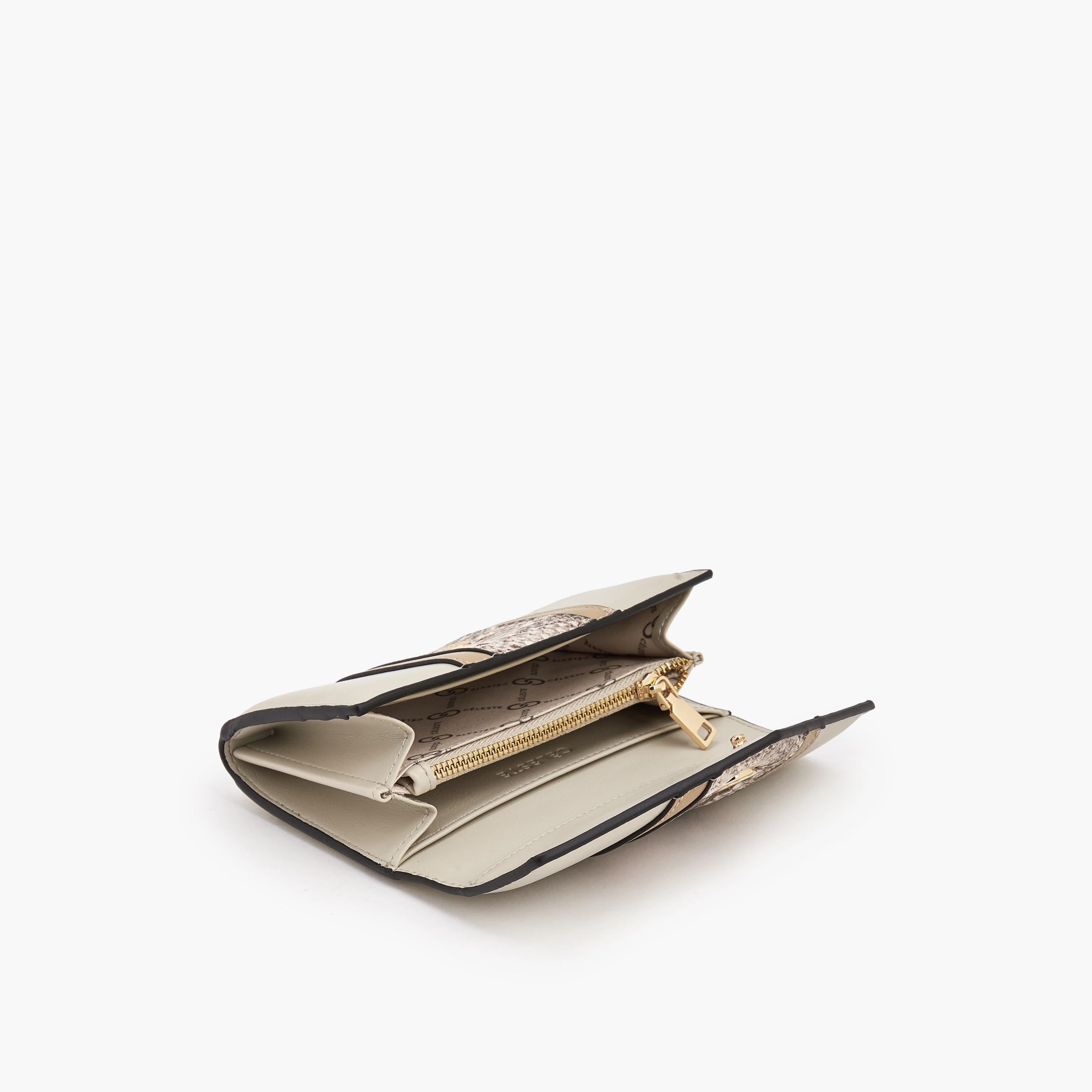 محفظة بارزة الملمس مع زر إغلاق كبس من سيليست-women-bagsandwallets-wallets-image-2