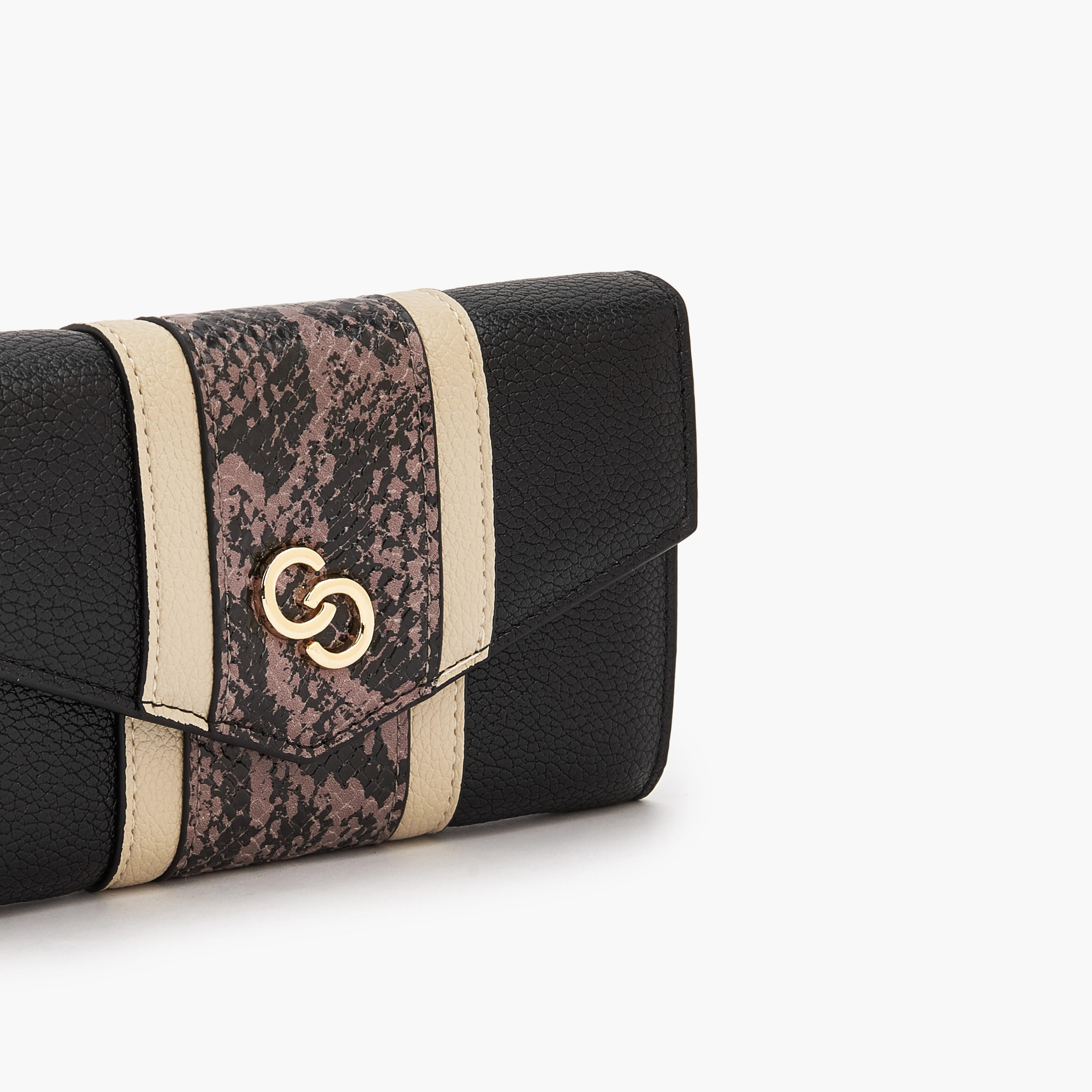 Celeste Textured Wallet with Snap Button Closure-women-bagsandwallets-wallets-image-3