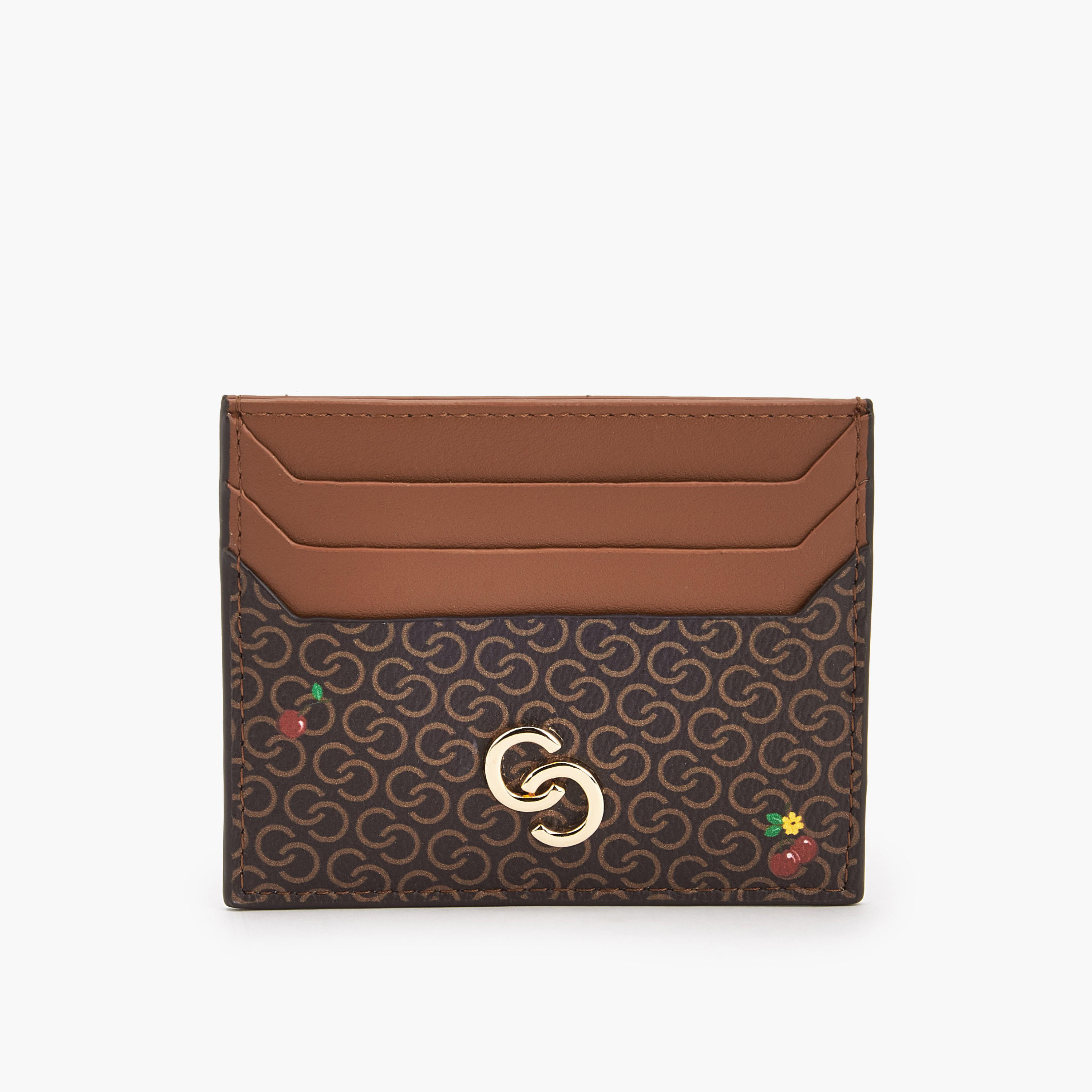 Celeste Monogram Print Card Holder-women-bagsandwallets-wallets-image-1