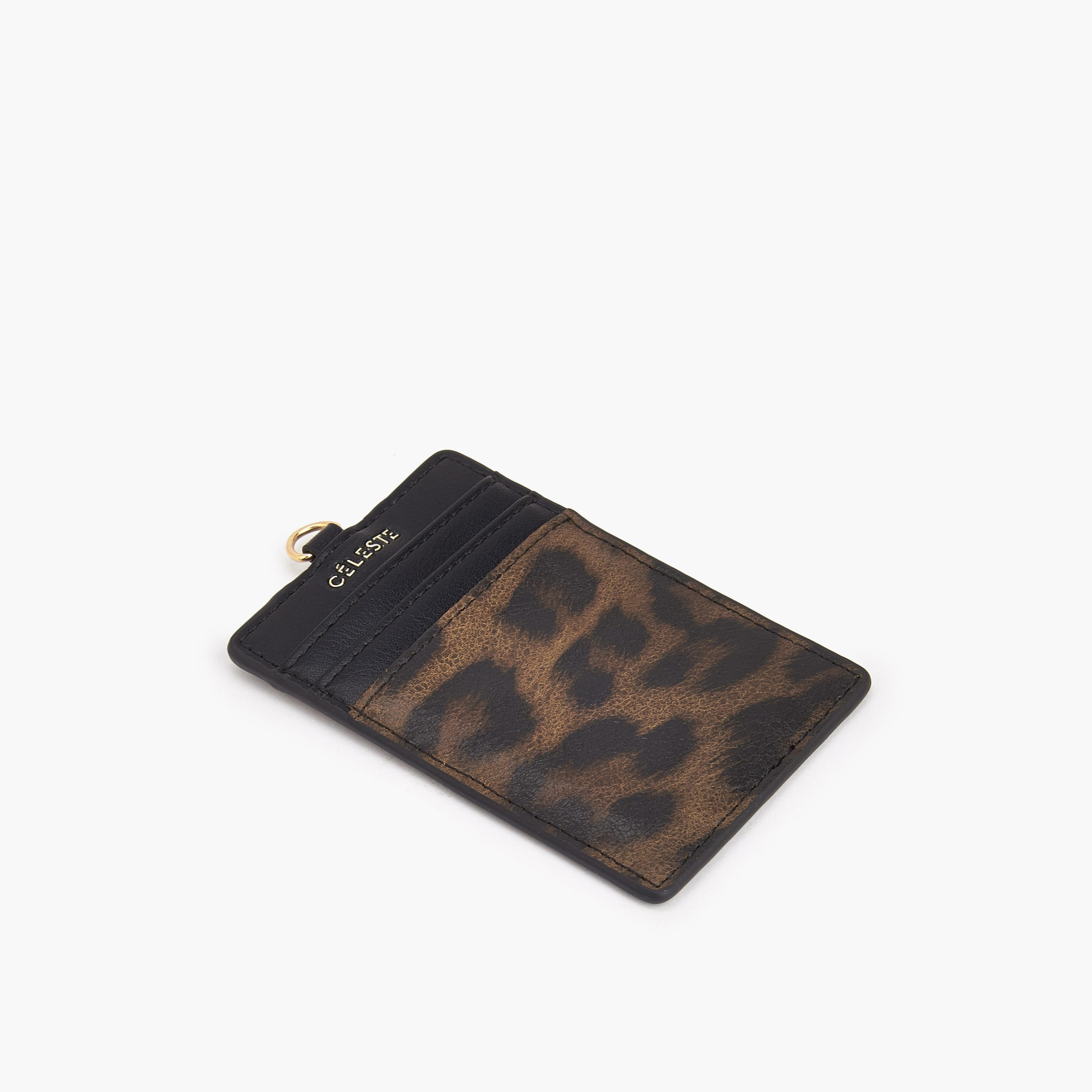 Celeste Animal Print Card Holder with Chain Strap-women-bagsandwallets-wallets-image-6