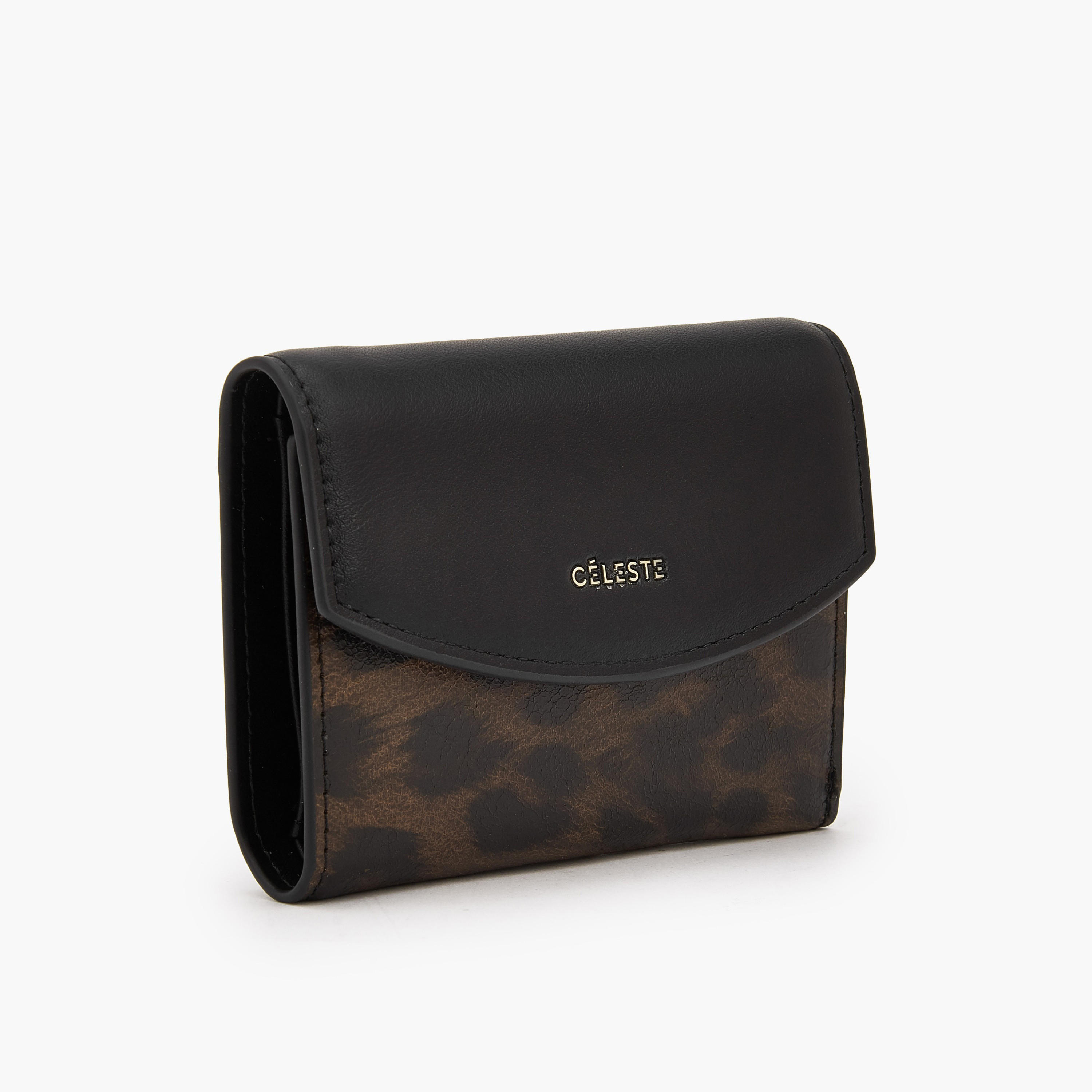 Celeste Animal Print Wallet with Snap Button Closure-women-bagsandwallets-wallets-image-2